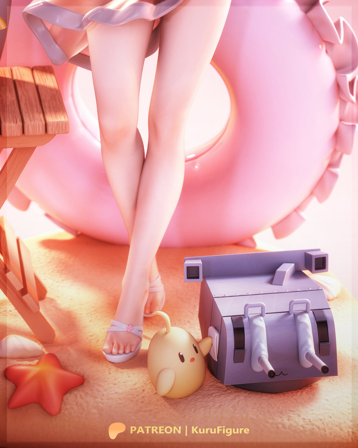 Summer Atago Style Azur Lane Unpainted Resin Kit (1/6-1/12)
