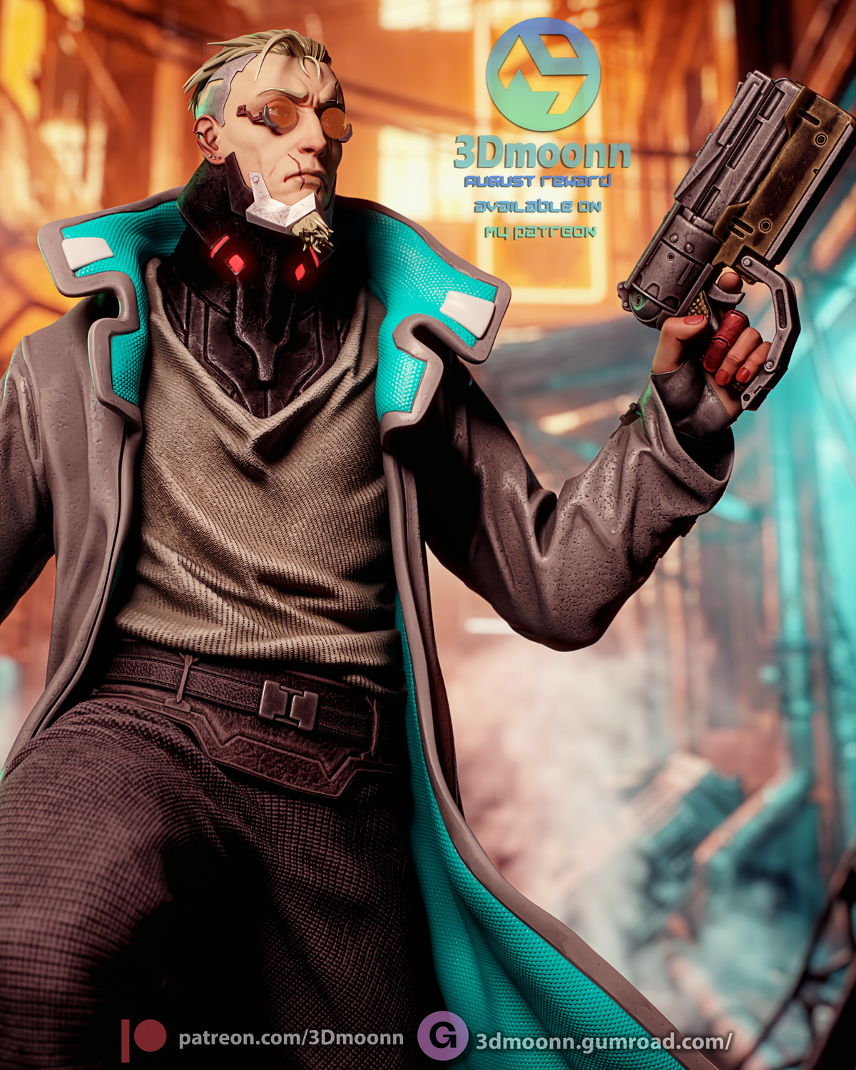 Weak Kingsley Style Cyberpunk Edgerunners 2 Unpainted Resin Kit (1/6-1/12)