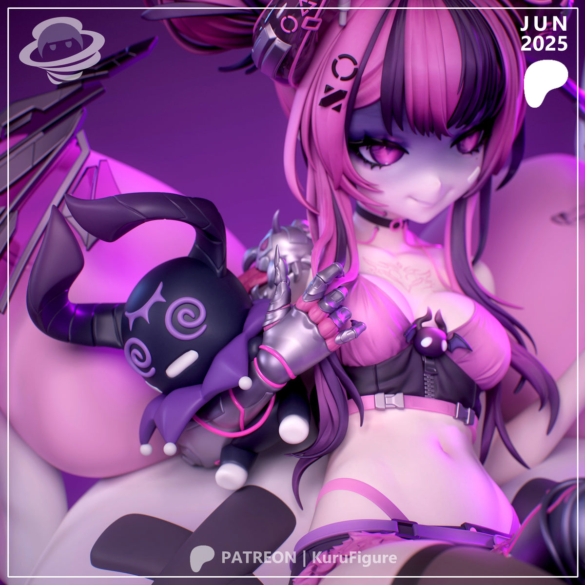 Ironmouse Style VTuber Unpainted Resin Garage Kit (1/6-1/12)