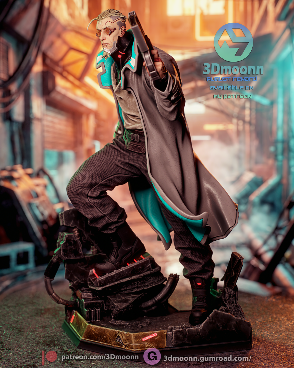 Weak Kingsley Style Cyberpunk Edgerunners 2 Unpainted Resin Kit (1/6-1/12)