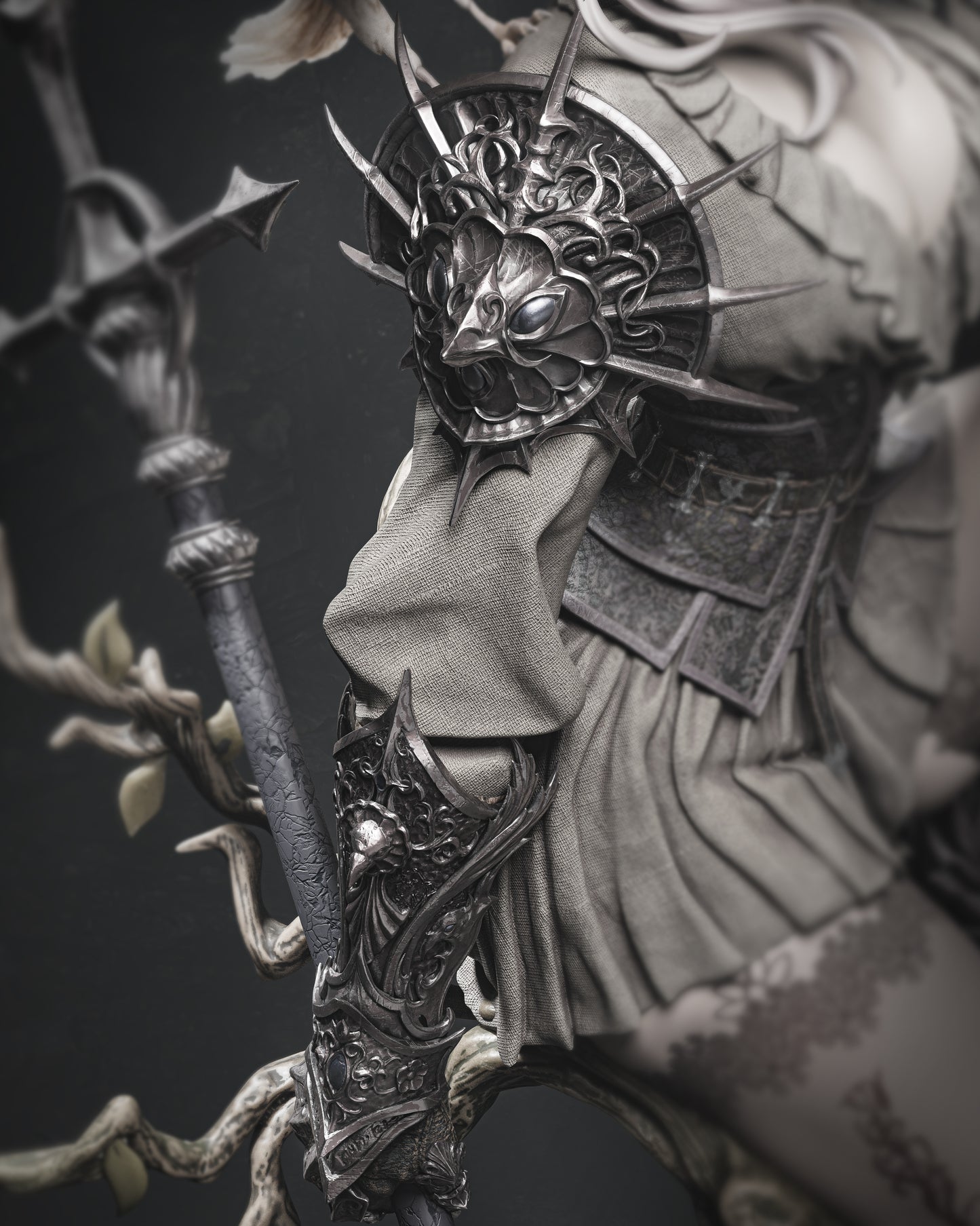 Lenora, Queen of Crows resin kit – Unpainted 3D Printed Model kit