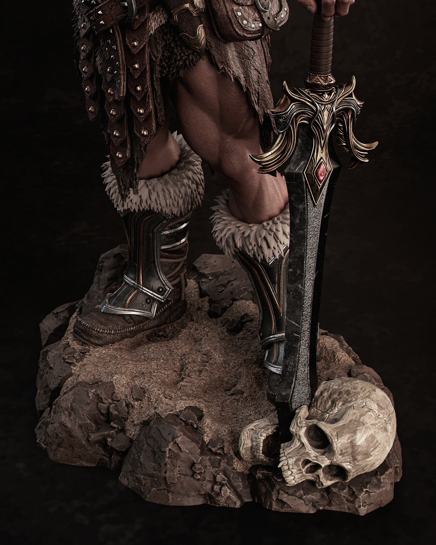 He-Man Style Barbaric Champion Resin Kit – Unpainted 3D Printed Model Kit