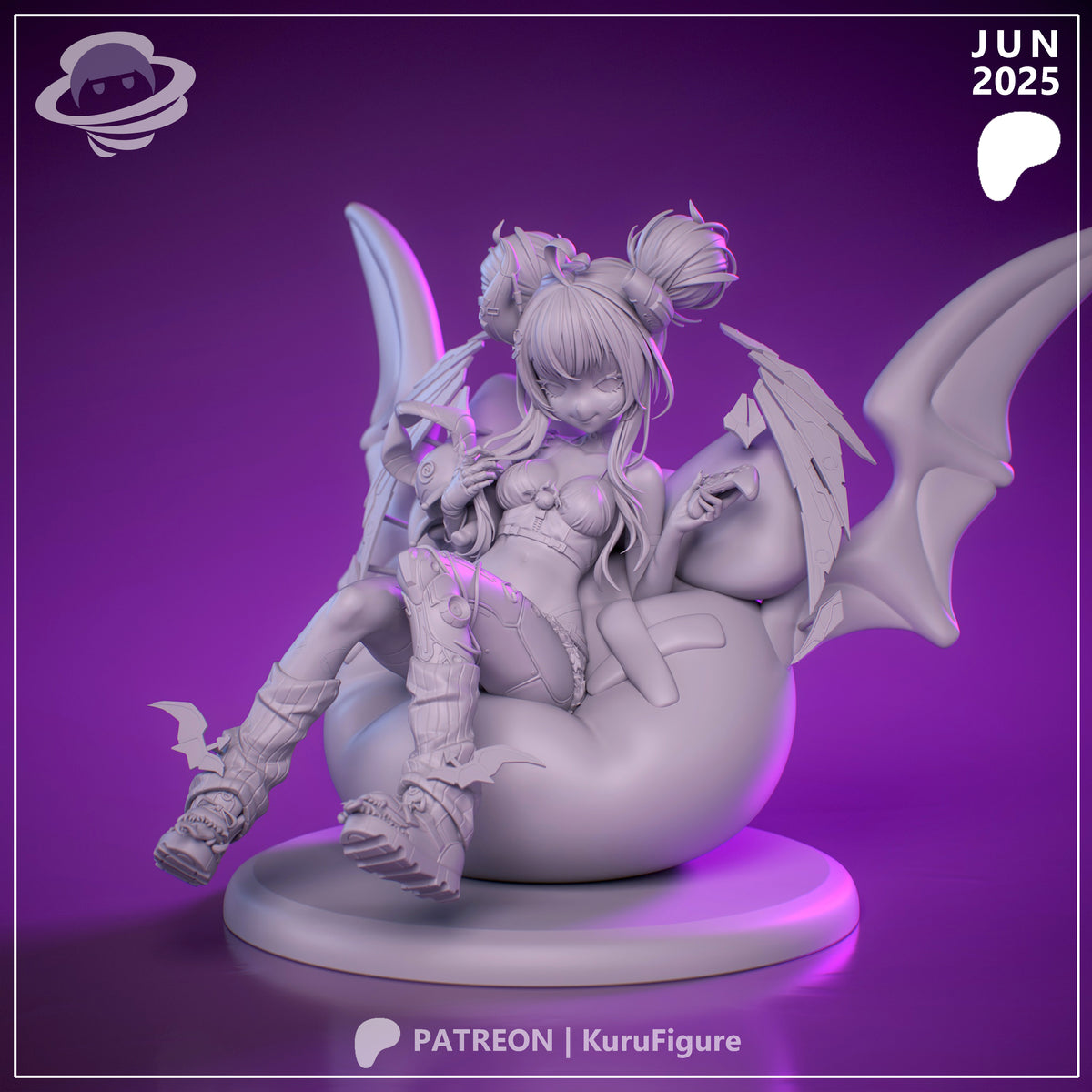 Ironmouse Style VTuber Unpainted Resin Garage Kit (1/6-1/12)
