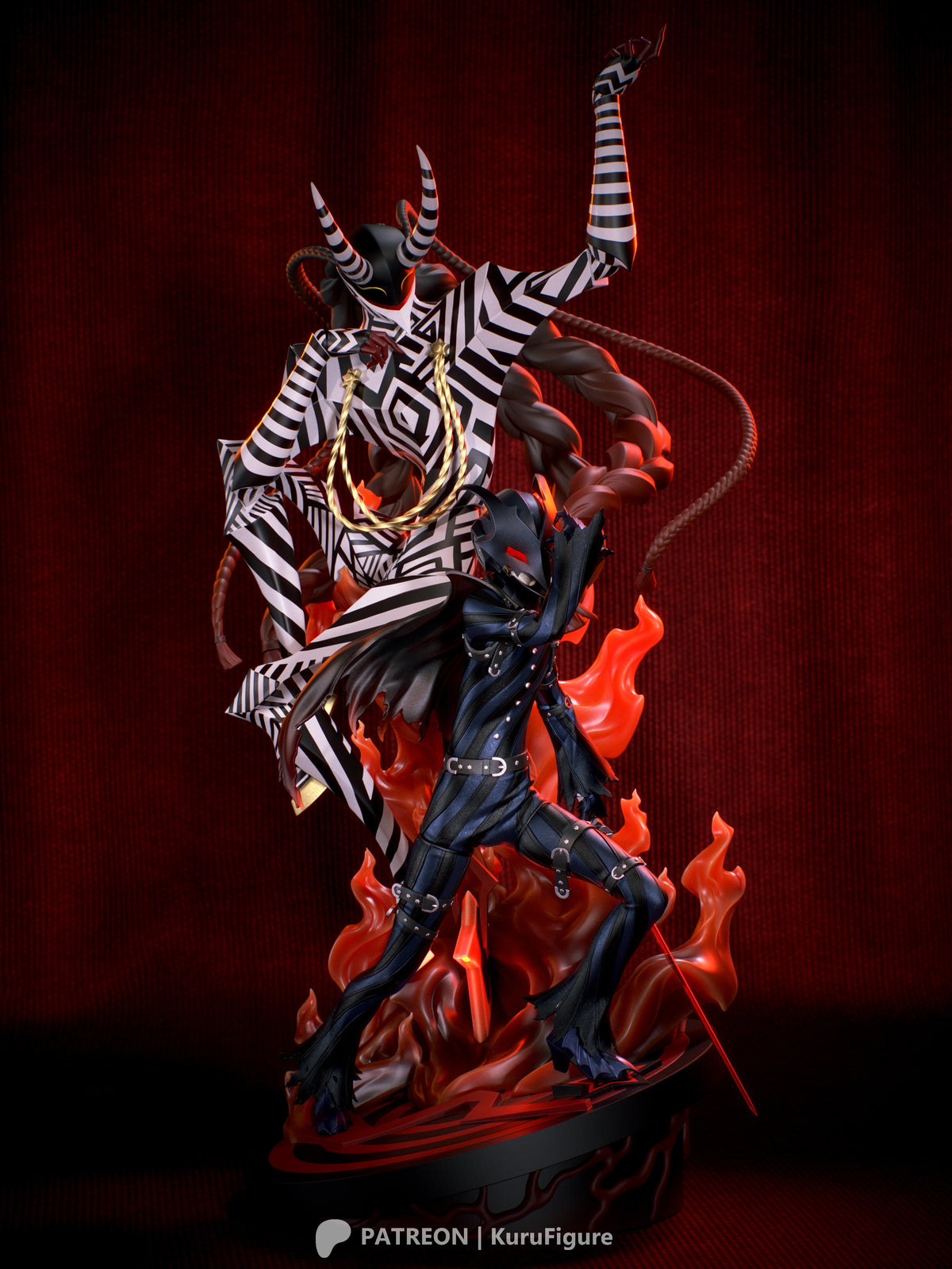Goro Akechi & Loki Style Persona 5 Unpainted Resin Garage Kit (1/6-1/12)
