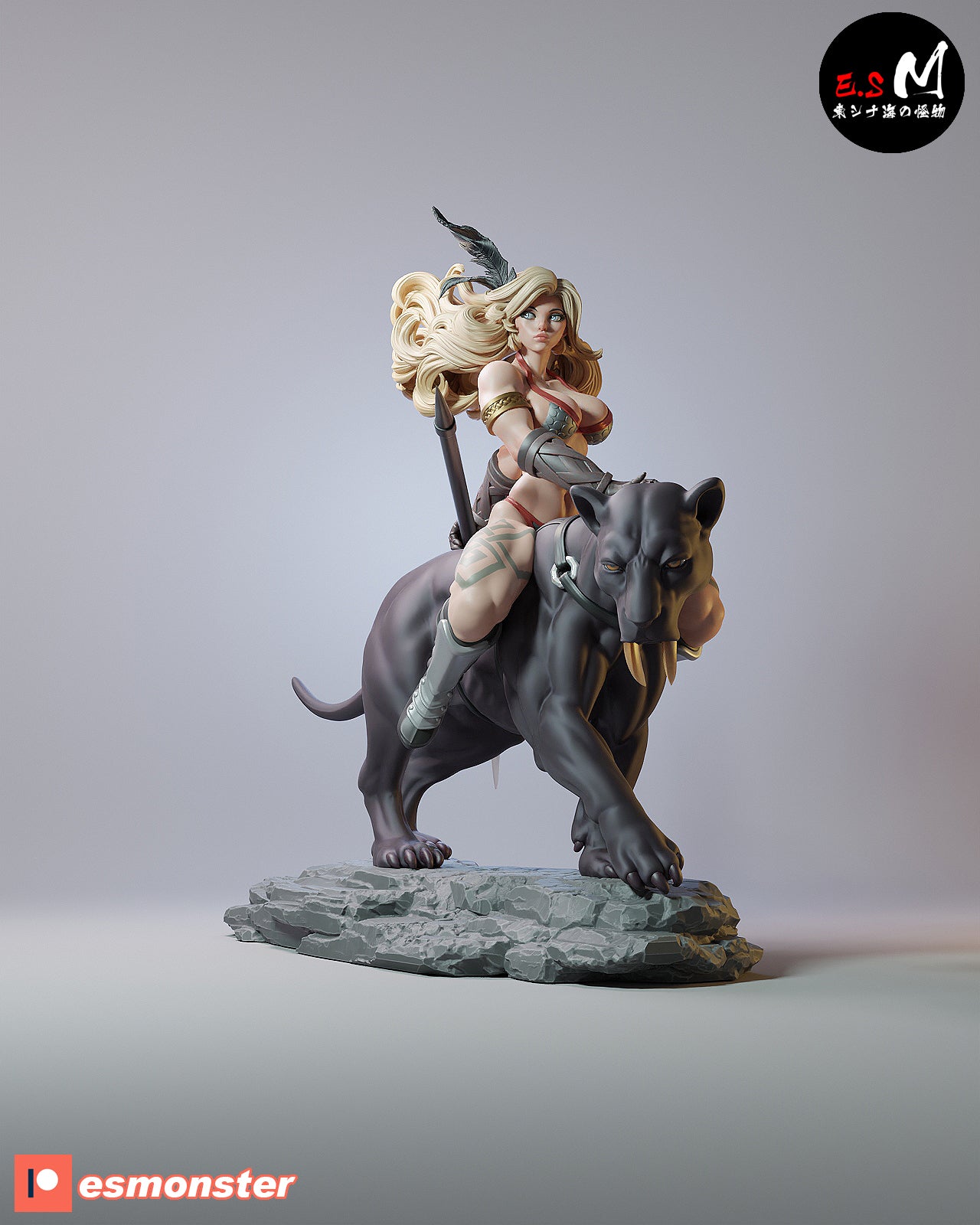 Amazon Sabertooth Style Dragon's Crown Unpainted Resin Garage Kit (1/6-1/12)