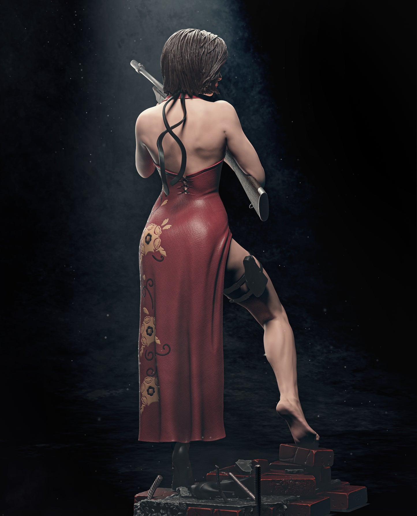 Ada Wong figure kit - Unpainted 3D printed resin model kit