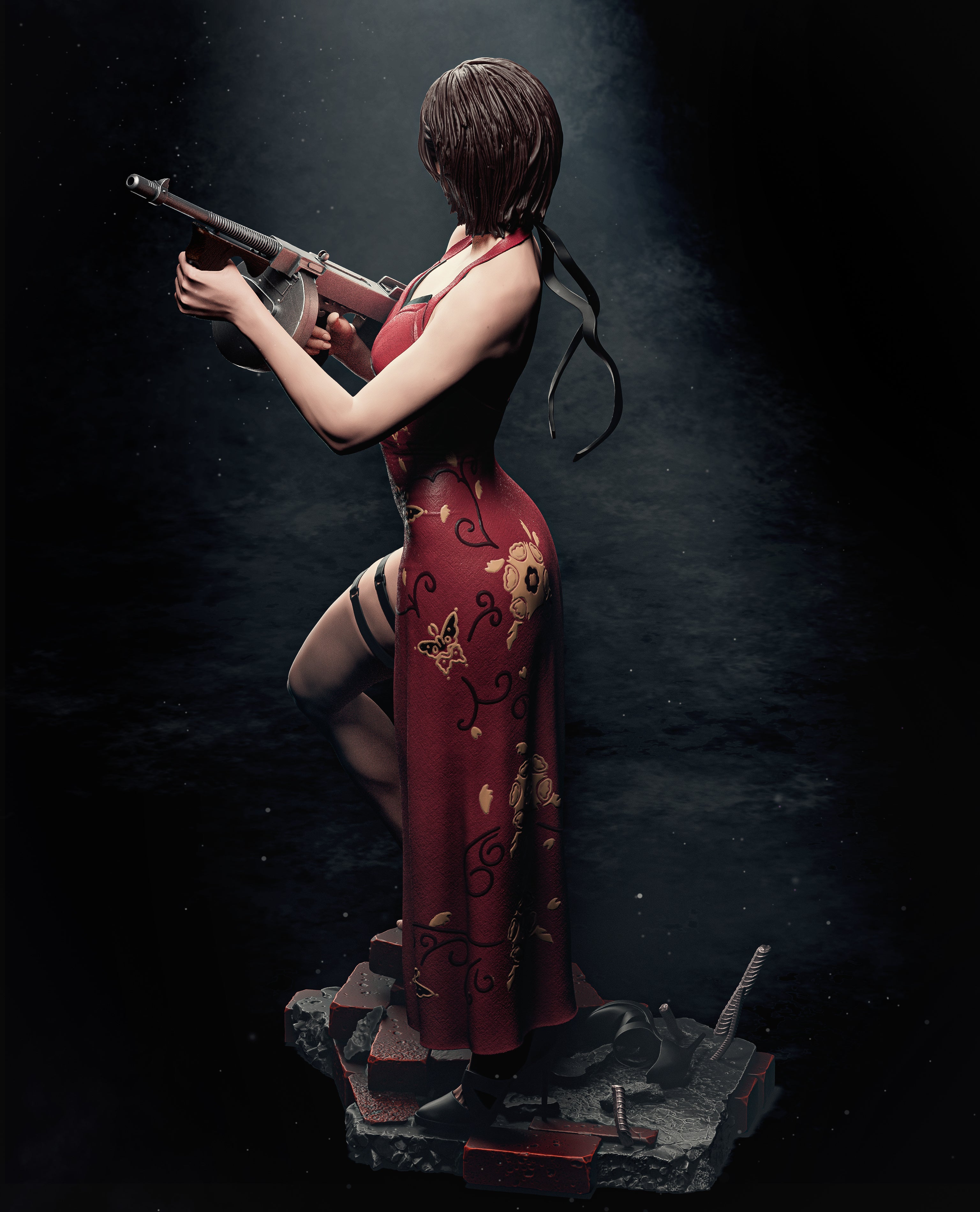 Ada Wong Style Resin Figure Kit – Unpainted Display Model