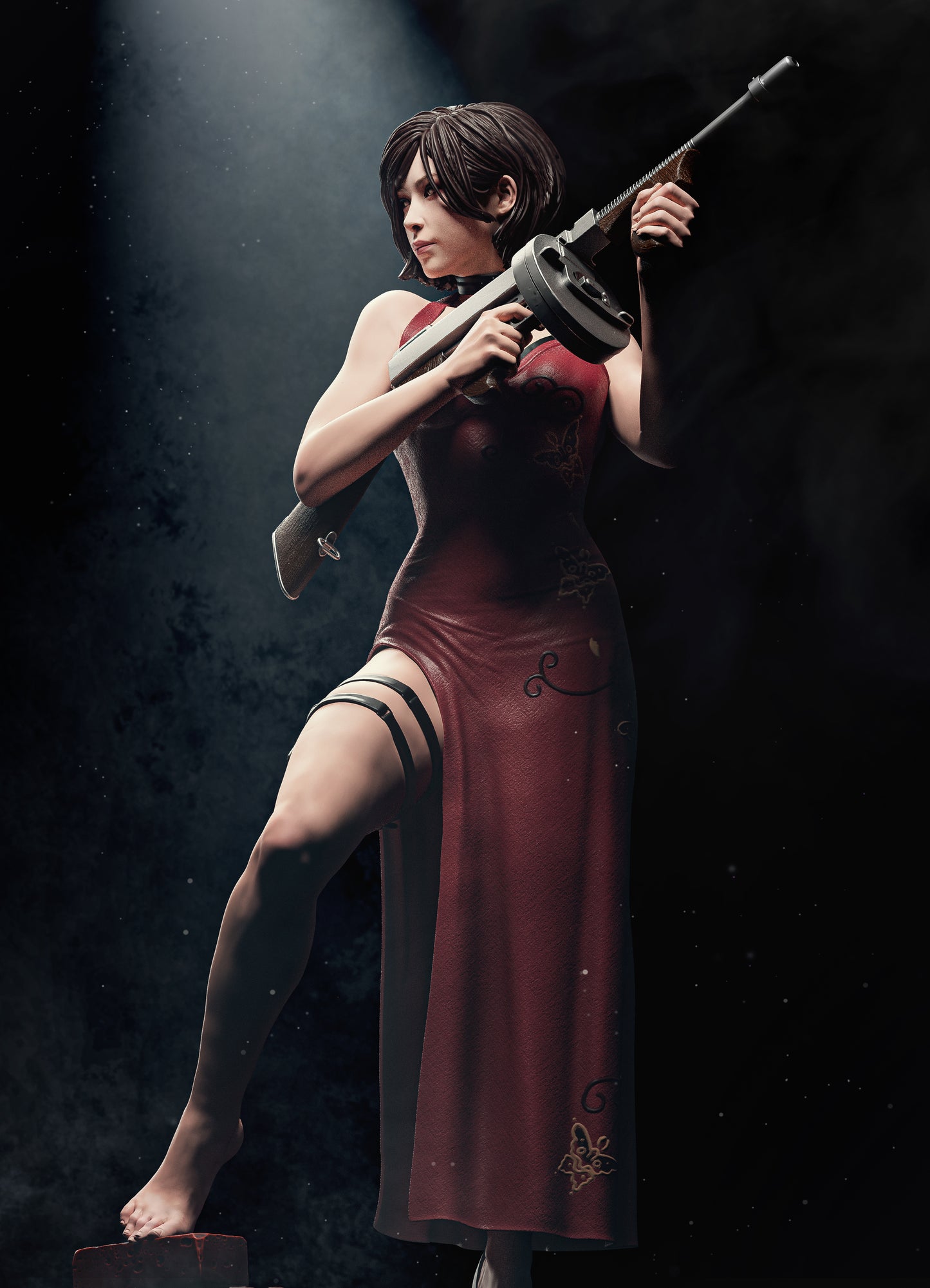 Ada Wong figure kit - Unpainted 3D printed resin model kit