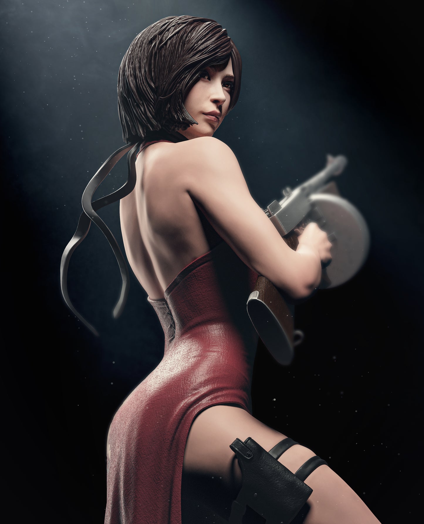 Ada Wong figure kit - Unpainted 3D printed resin model kit