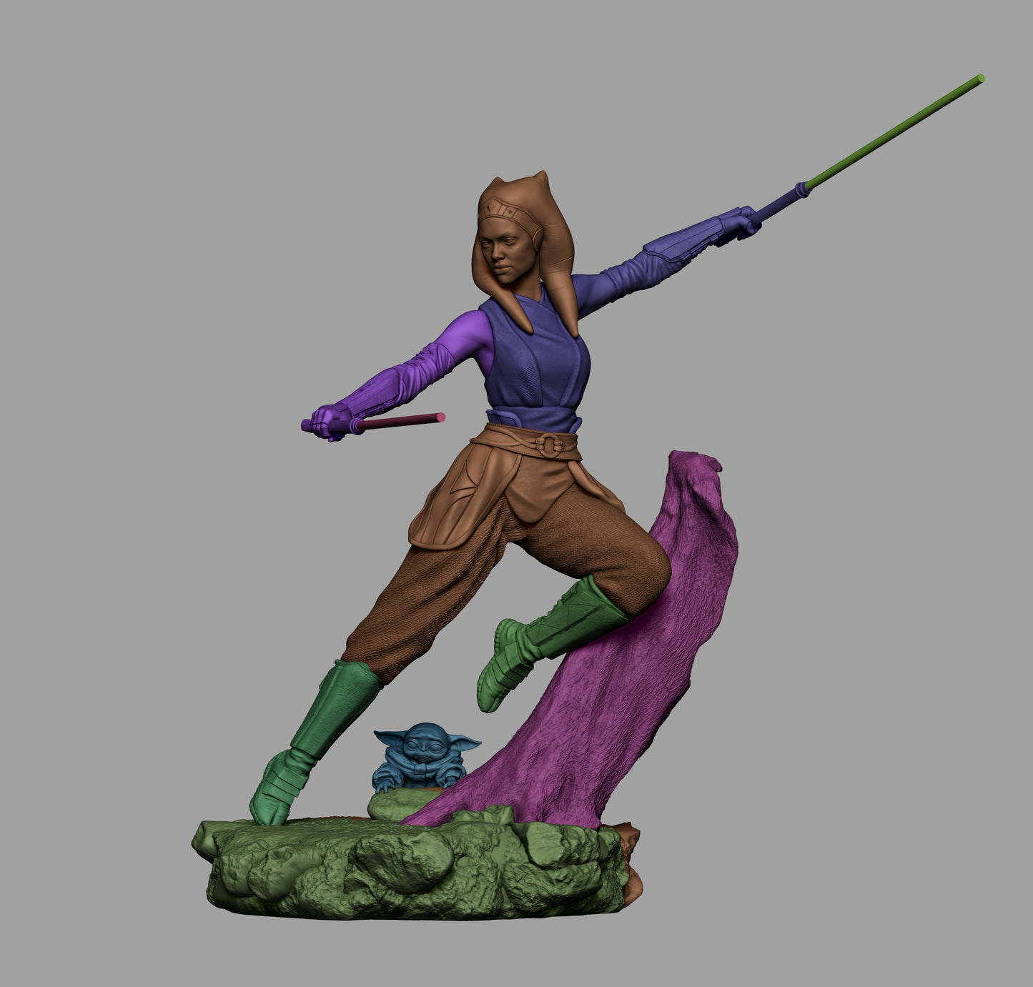 Ahsoka Tano style resin kit – Unpainted 3D Printed Model kit