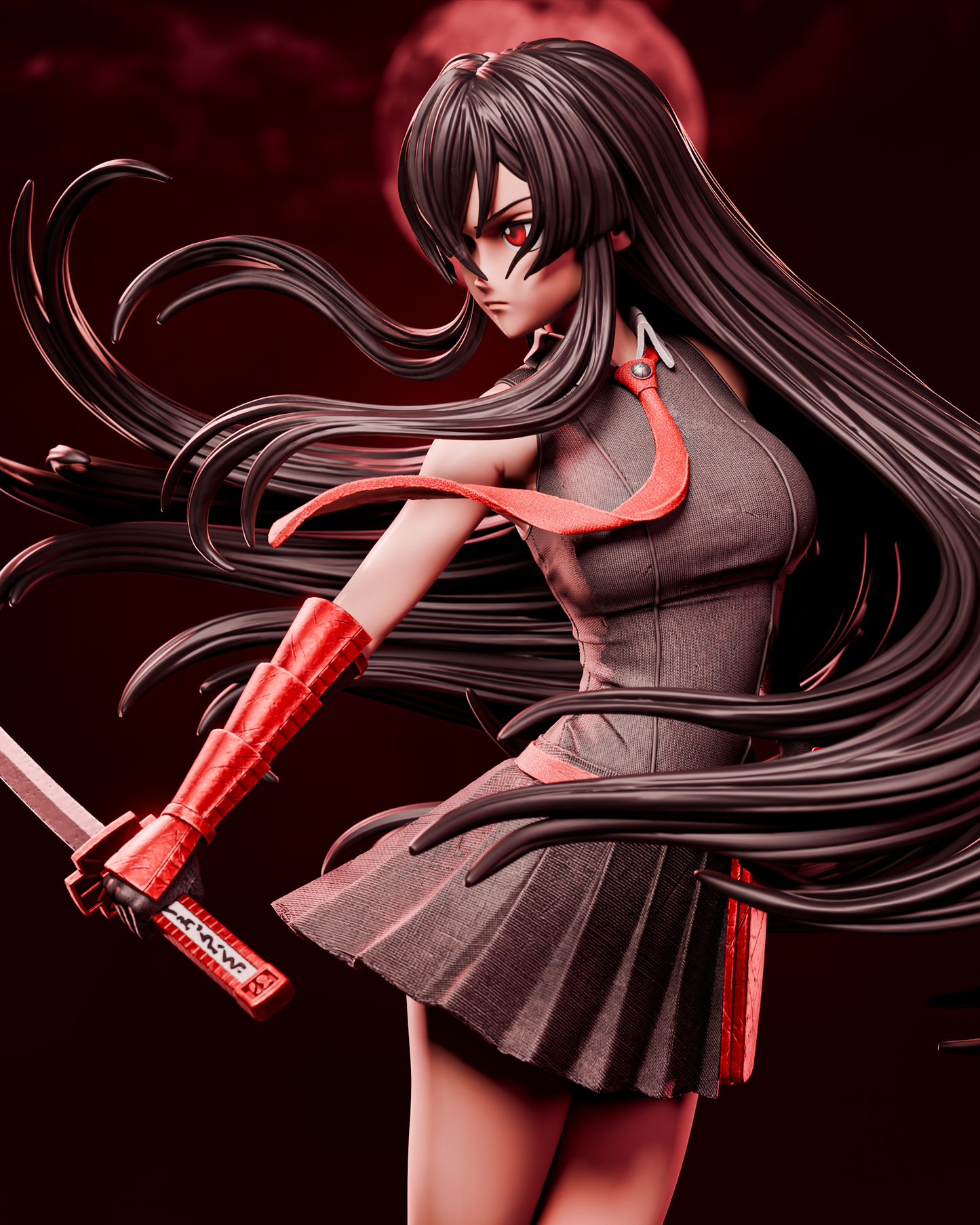 Akame Style Imperial Assassin Resin Kit – Unpainted 3D Printed Model Kit