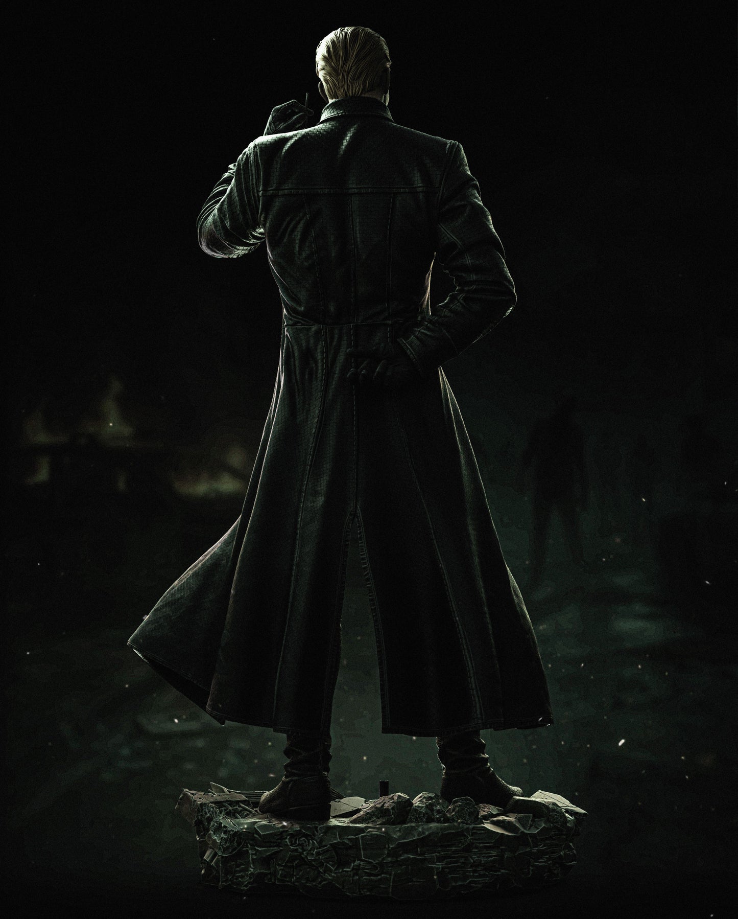 Albert Wesker Style Biohazard Mastermind – Unpainted 3D Printed Model Kit