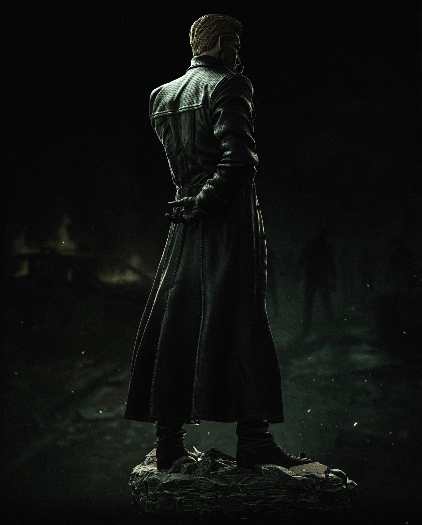 Albert Wesker Style Biohazard Mastermind – Unpainted 3D Printed Model Kit