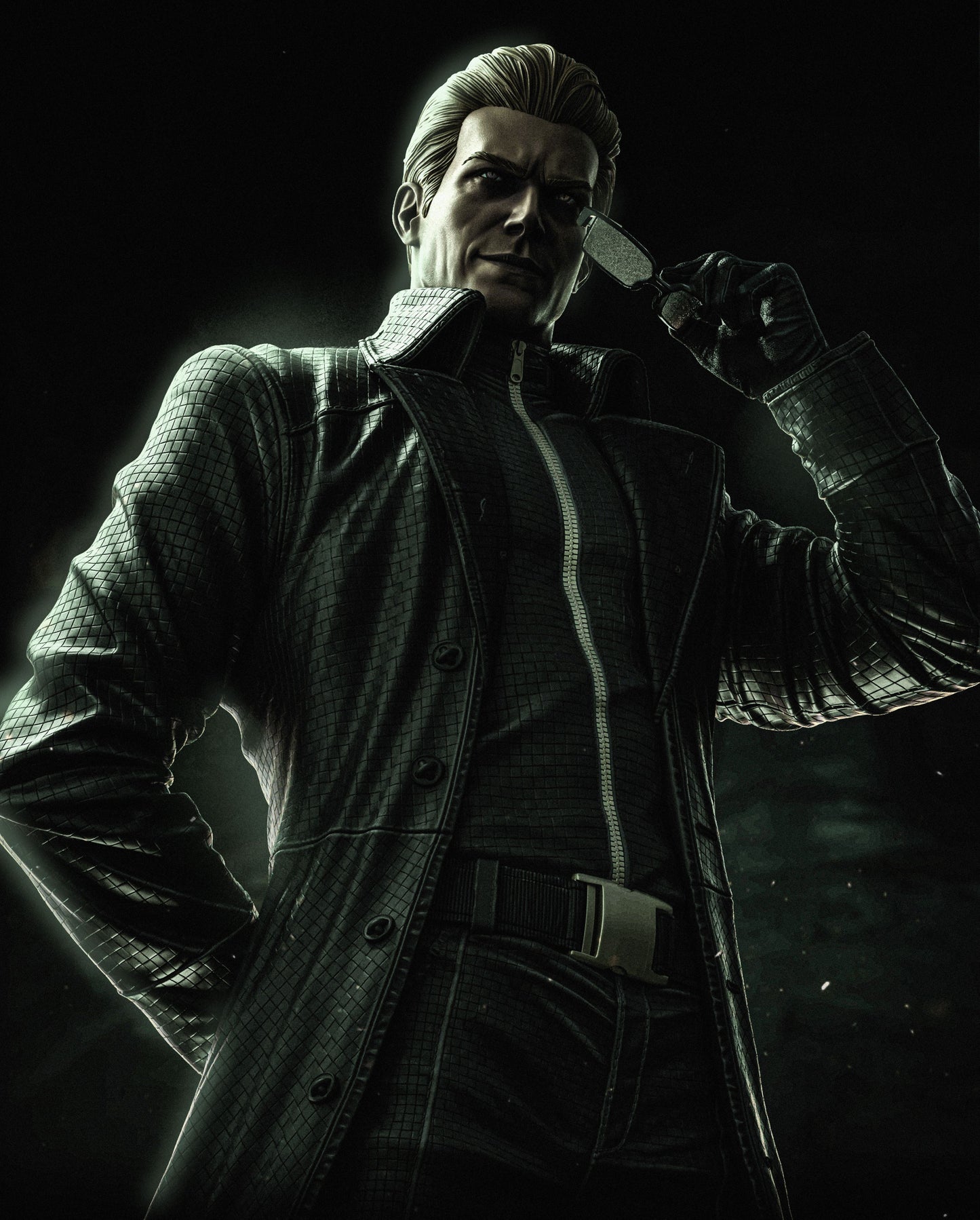 Albert Wesker Style Biohazard Mastermind – Unpainted 3D Printed Model Kit