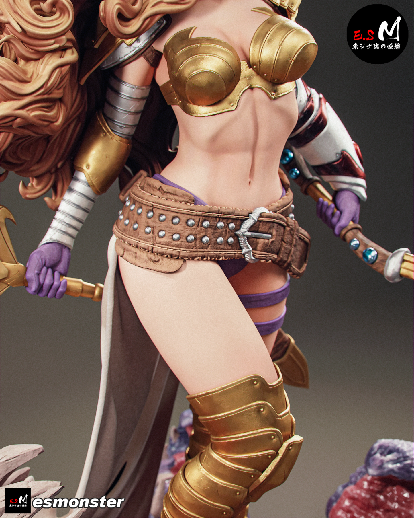 Viking Warrior Angela Fantasy Unpainted Resin Garage Model Kit (1/6-1/12)