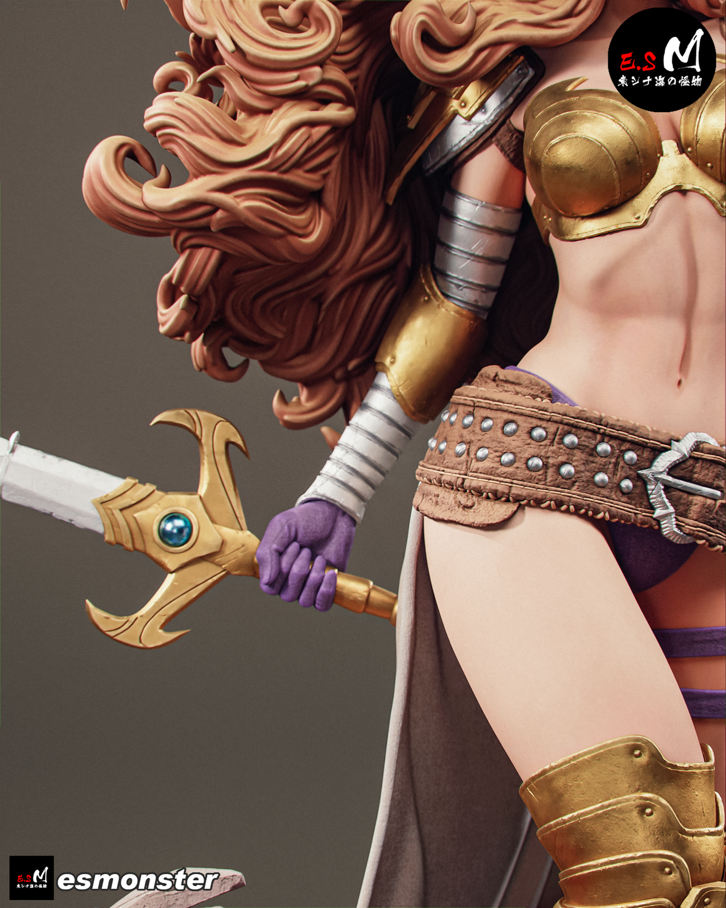 Viking Warrior Angela Fantasy Unpainted Resin Garage Model Kit (1/6-1/12)