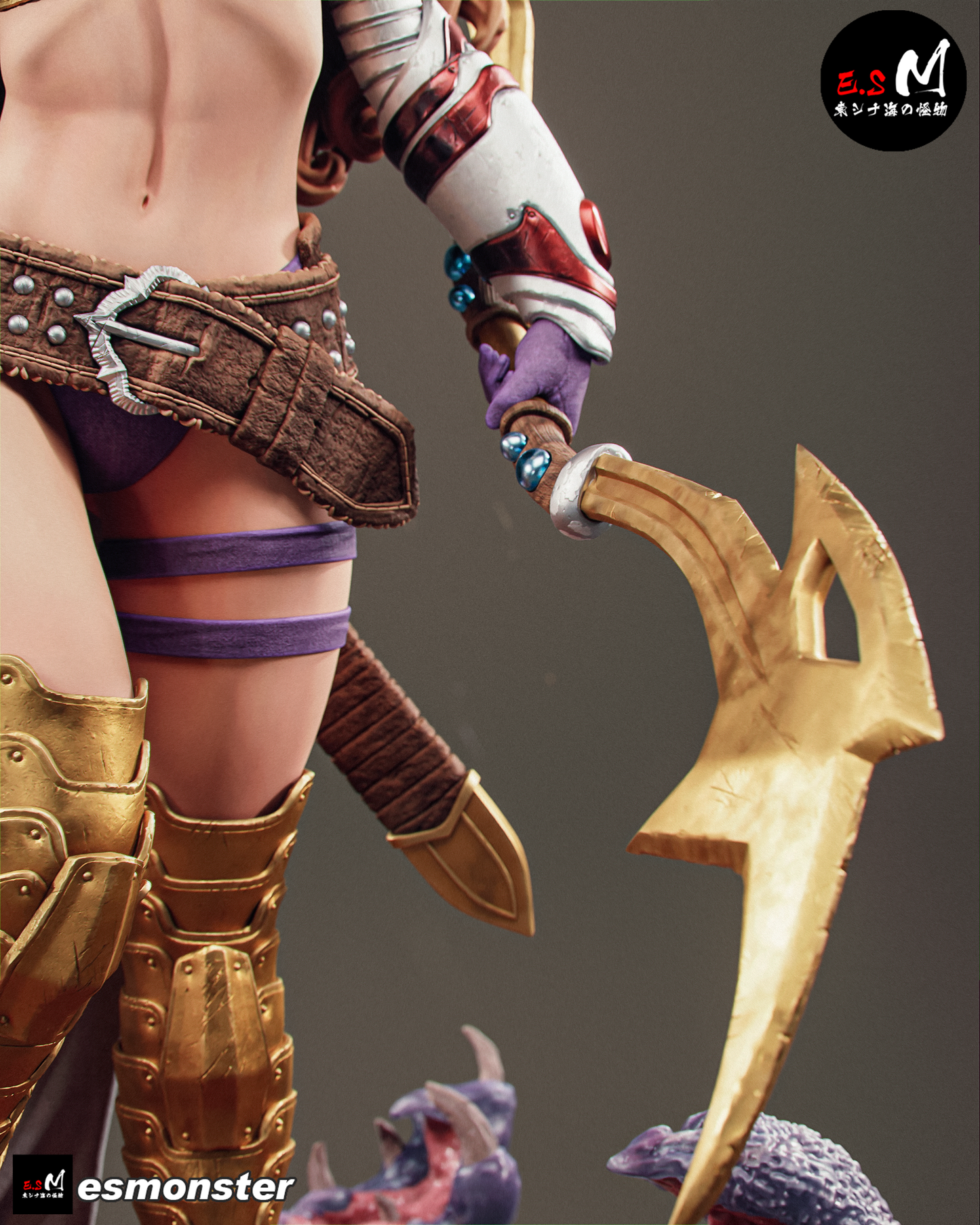 Viking Warrior Angela Fantasy Unpainted Resin Garage Model Kit (1/6-1/12)