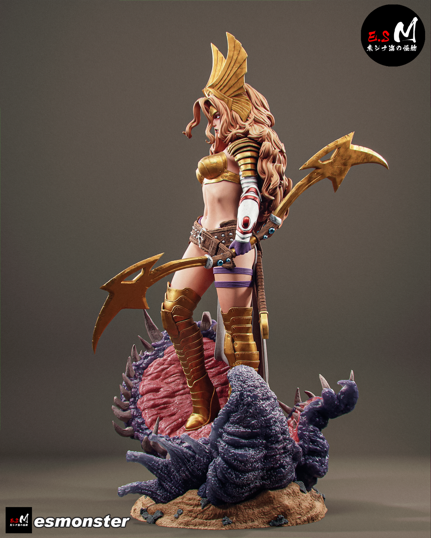 Viking Warrior Angela Fantasy Unpainted Resin Garage Model Kit (1/6-1/12)