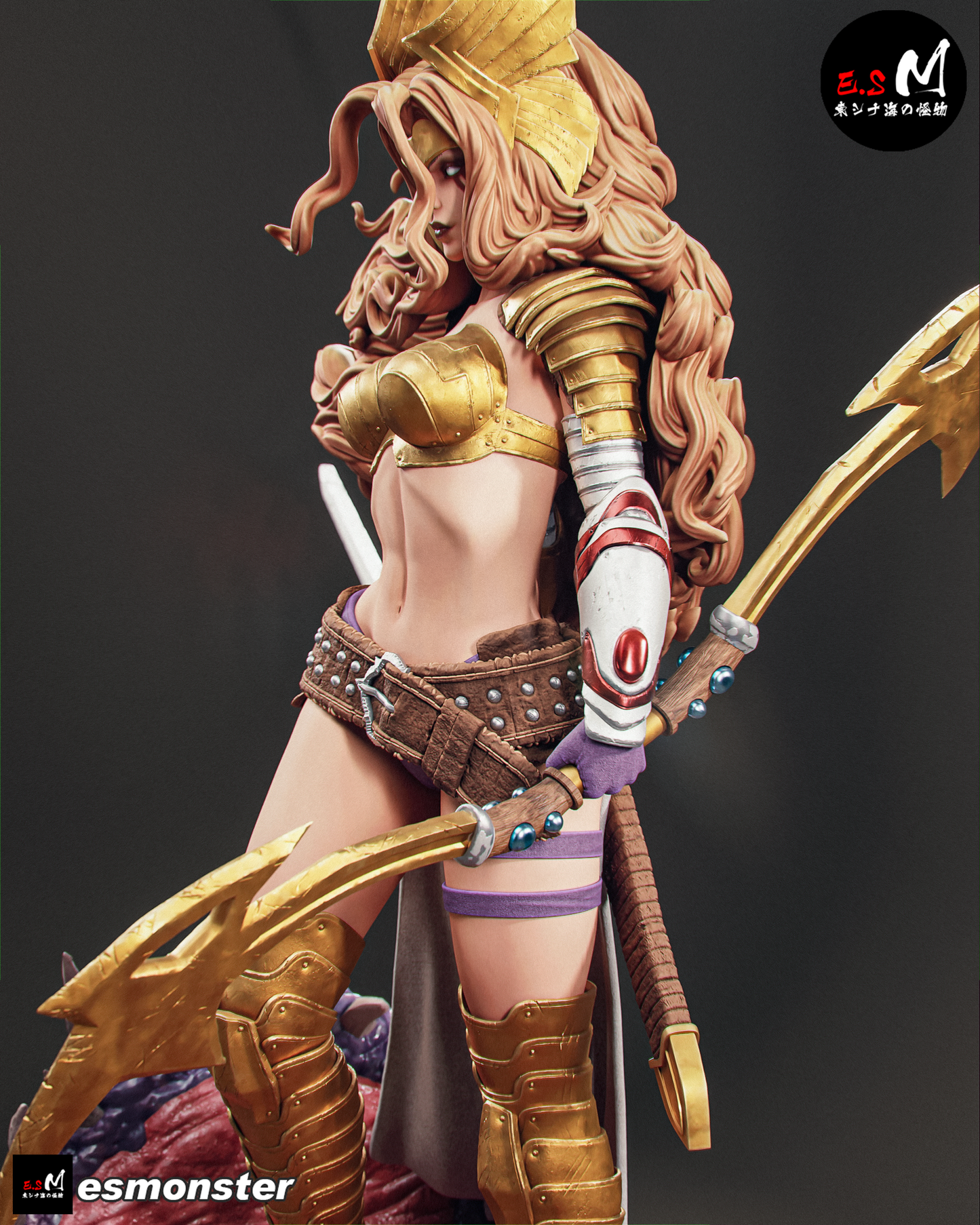 Viking Warrior Angela Fantasy Unpainted Resin Garage Model Kit (1/6-1/12)