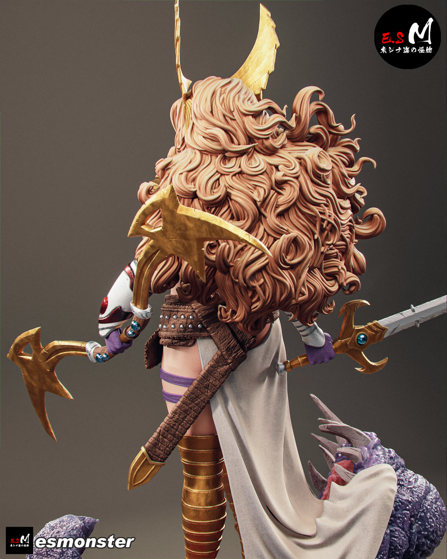 Viking Warrior Angela Fantasy Unpainted Resin Garage Model Kit (1/6-1/12)