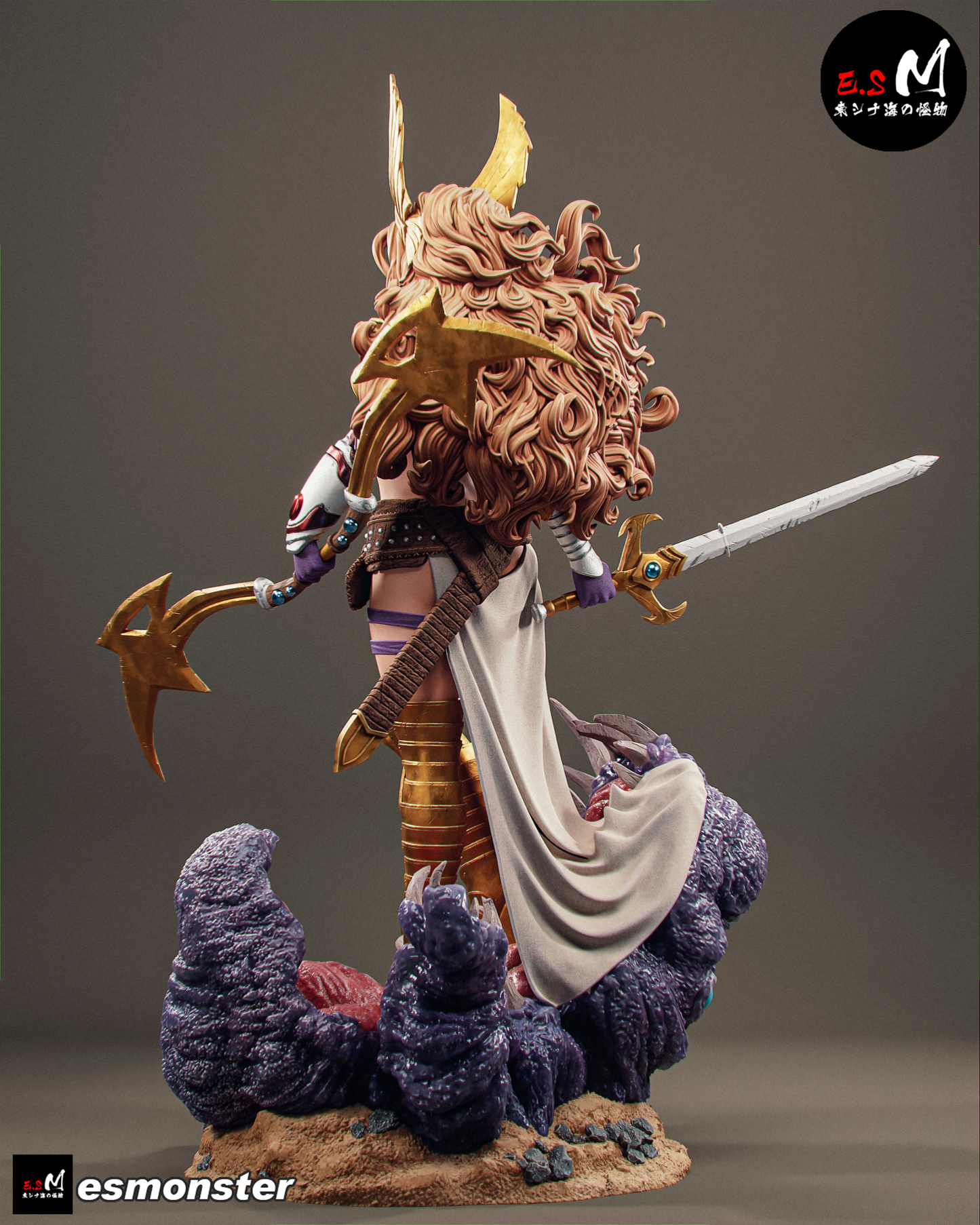 Viking Warrior Angela Fantasy Unpainted Resin Garage Model Kit (1/6-1/12)
