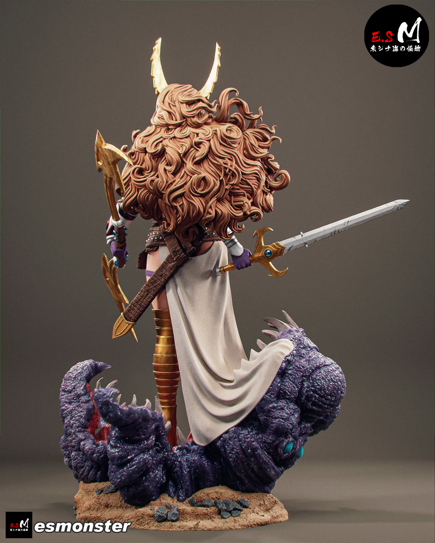 Viking Warrior Angela Fantasy Unpainted Resin Garage Model Kit (1/6-1/12)