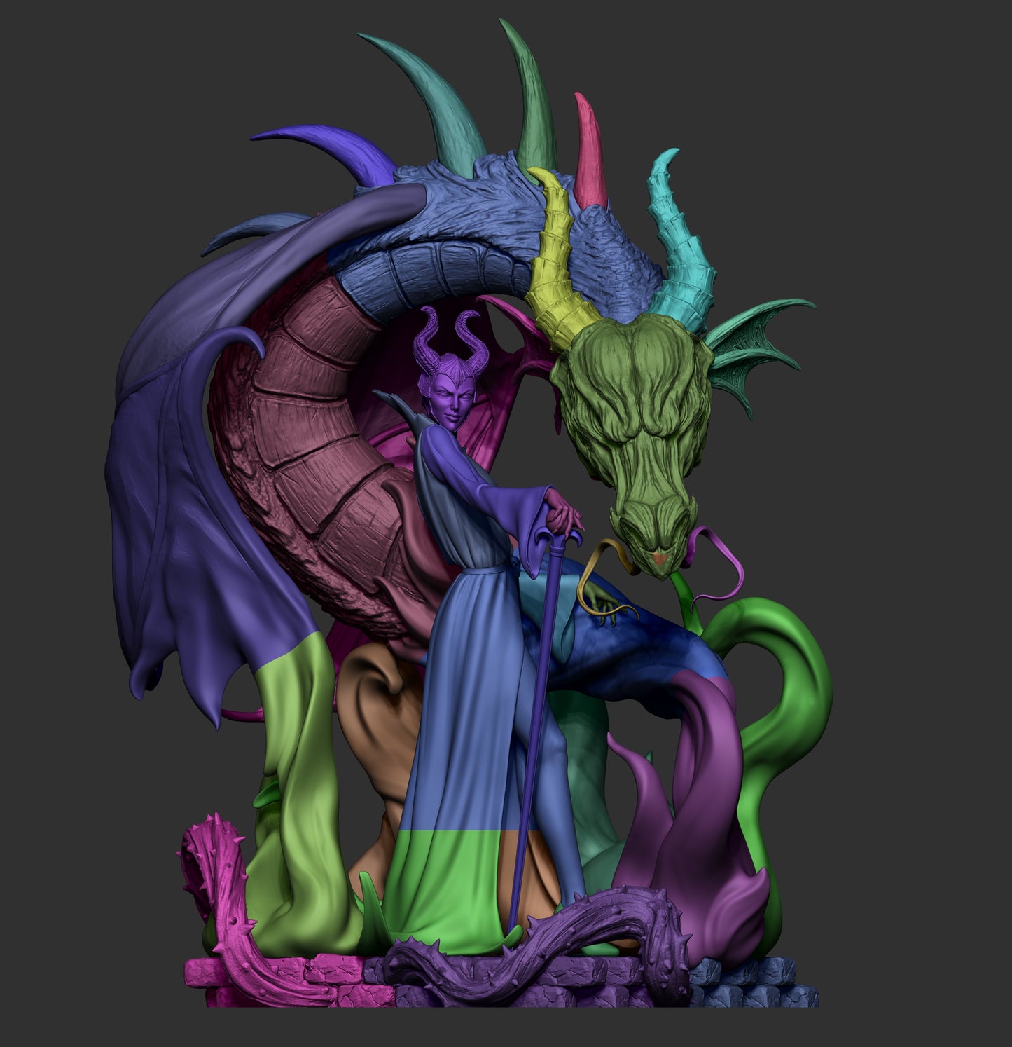 Maleficent resin kit – Unpainted 3D Printed Model kit