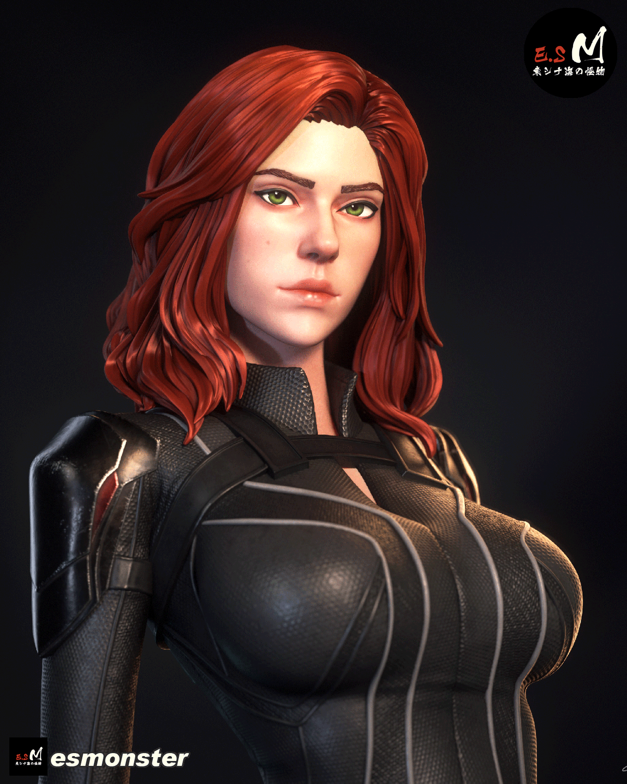 Casual Black Widow Style Marvel Unpainted Resin Garage Kit (1/6-1/12)