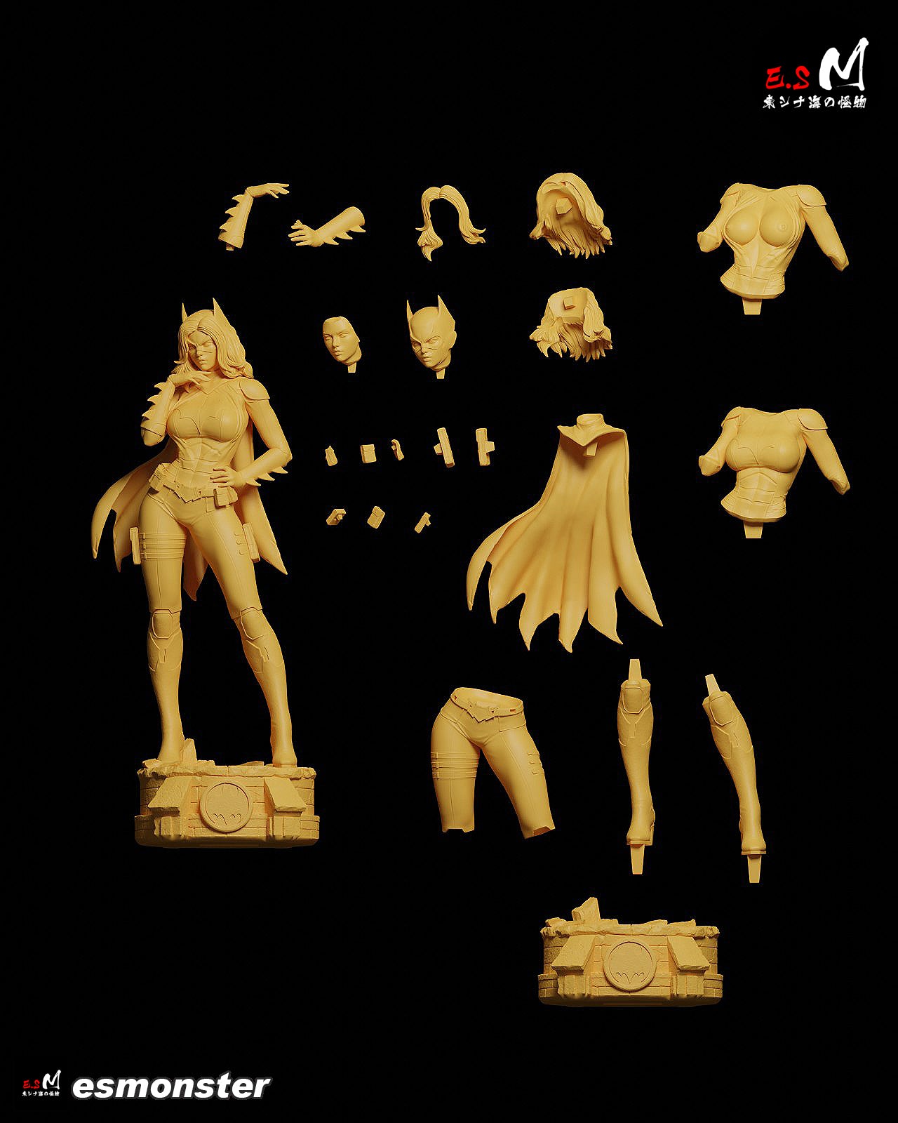 Batgirl City Style DC Unpainted Resin Garage Kit (1/6-1/12)