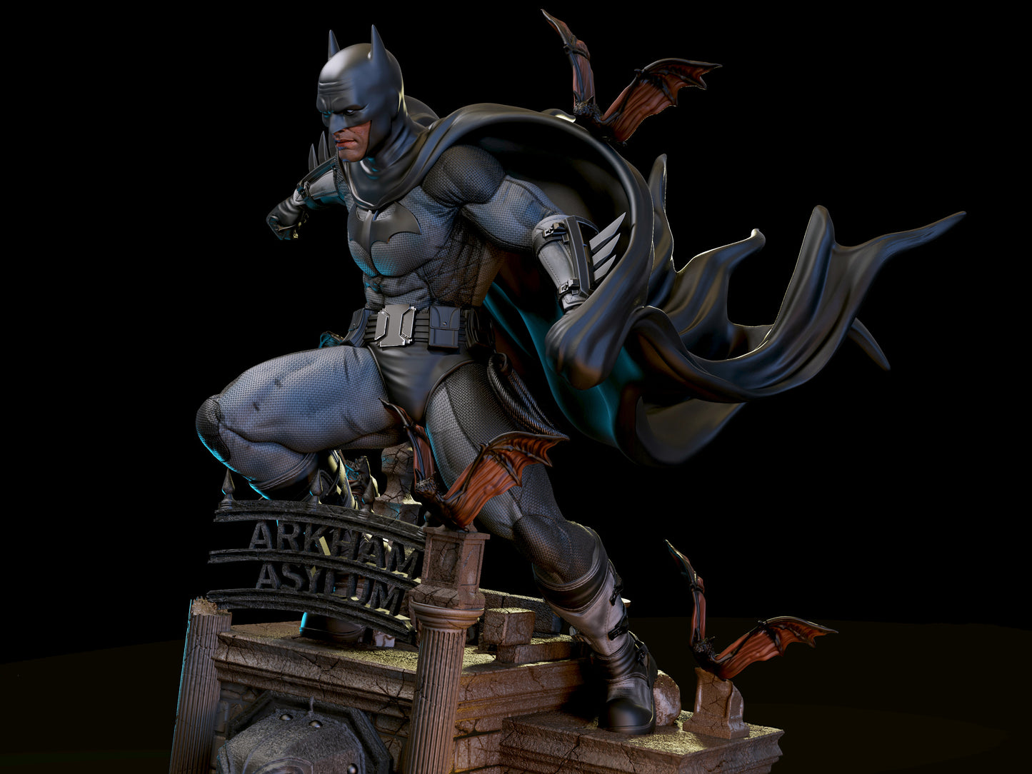 Batman Dive Style DC Unpainted Resin Garage Kit (1/6-1/12)
