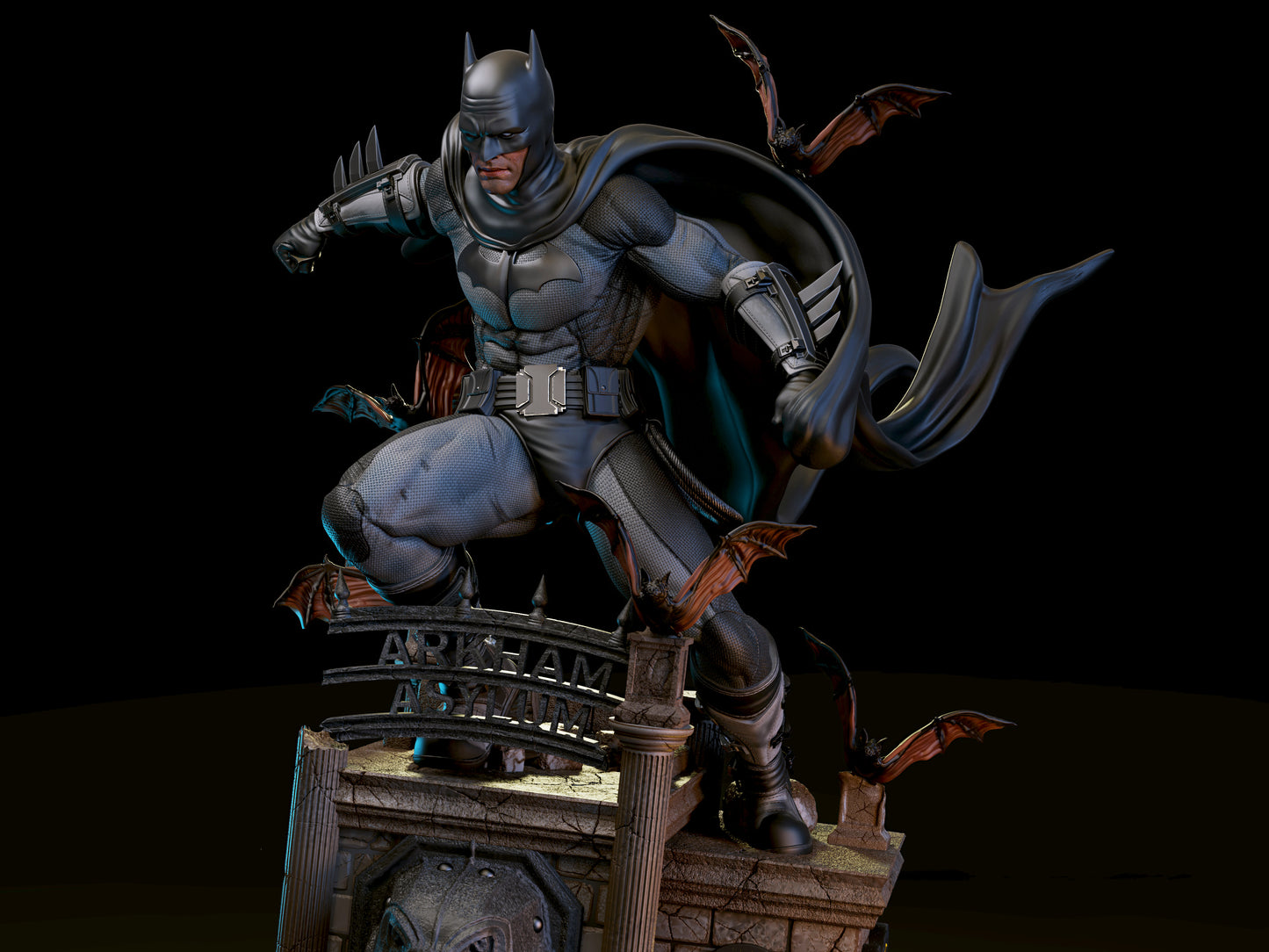Batman Dive Style DC Unpainted Resin Garage Kit (1/6-1/12)