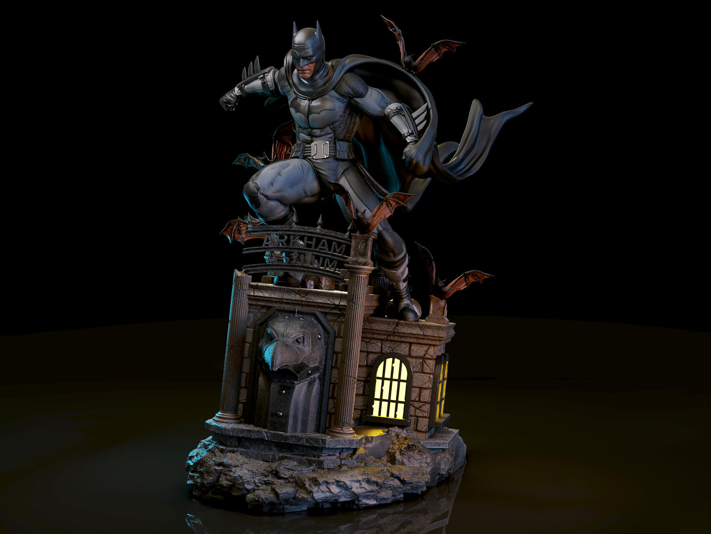 Batman Dive Style DC Unpainted Resin Garage Kit (1/6-1/12)