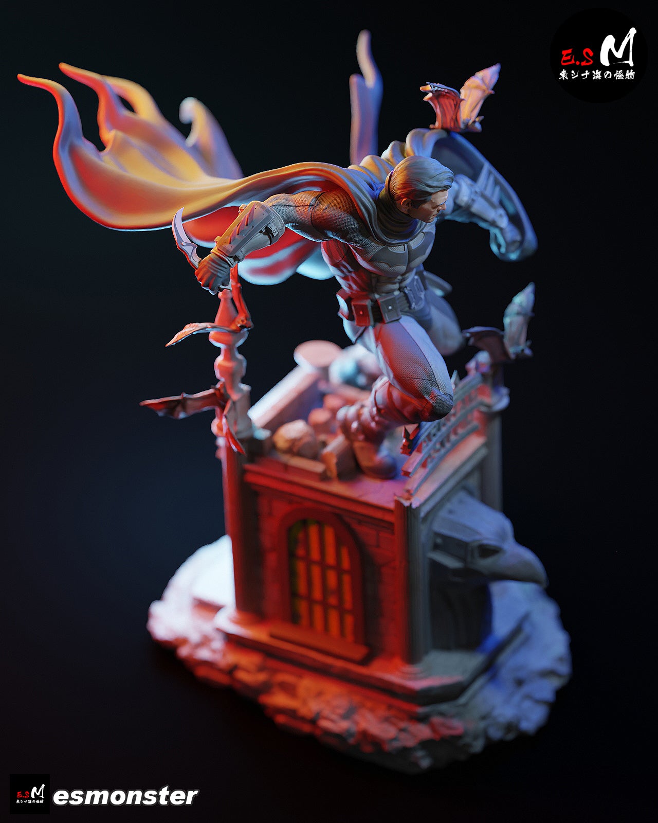 Batman Dive Style DC Unpainted Resin Garage Kit (1/6-1/12)