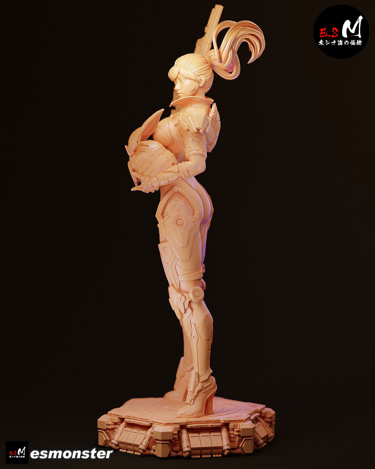 Cyber Bunny Assassin Sci-Fi Unpainted Resin Garage Model Kit (1/6-1/12)