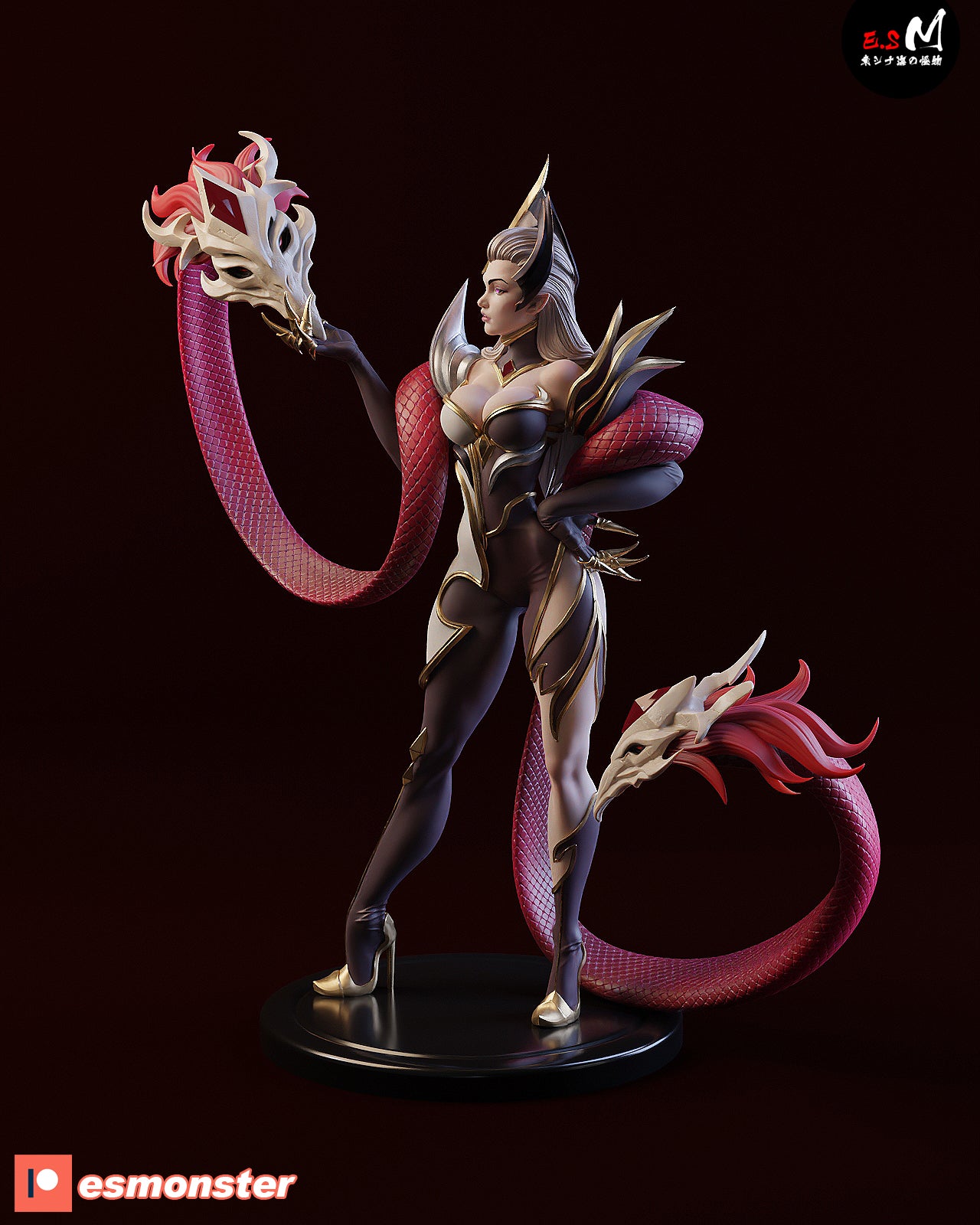 Evelynn Coven Style League of Legends Unpainted Resin Garage Kit (1/6-1/12)