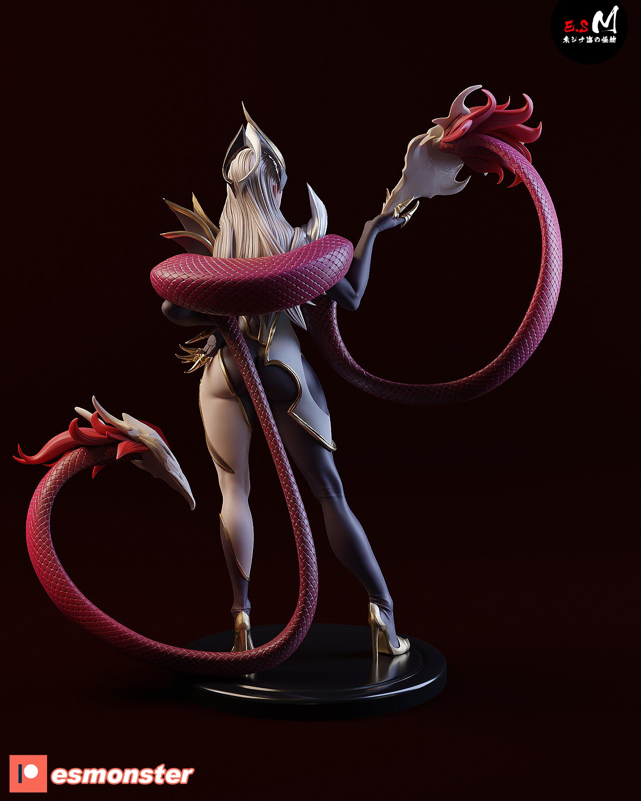 Evelynn Coven Style League of Legends Unpainted Resin Garage Kit (1/6-1/12)
