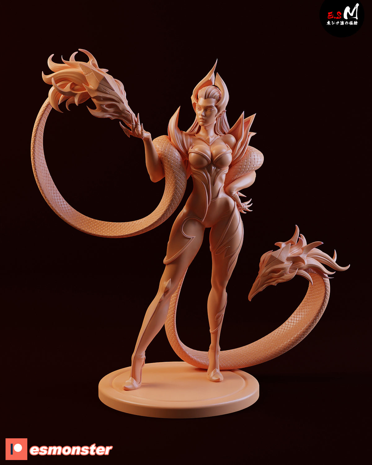 Evelynn Coven Style League of Legends Unpainted Resin Garage Kit (1/6-1/12)