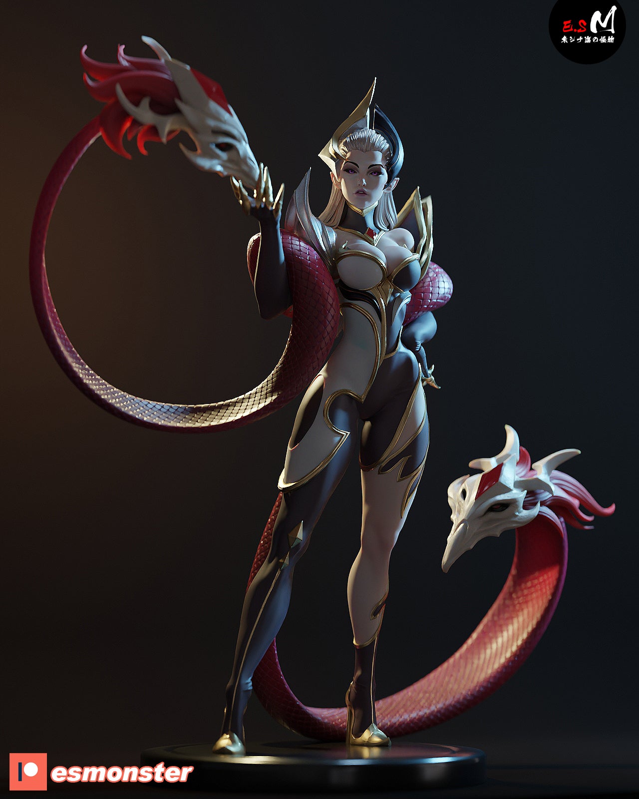 Evelynn Coven Style League of Legends Unpainted Resin Garage Kit (1/6-1/12)