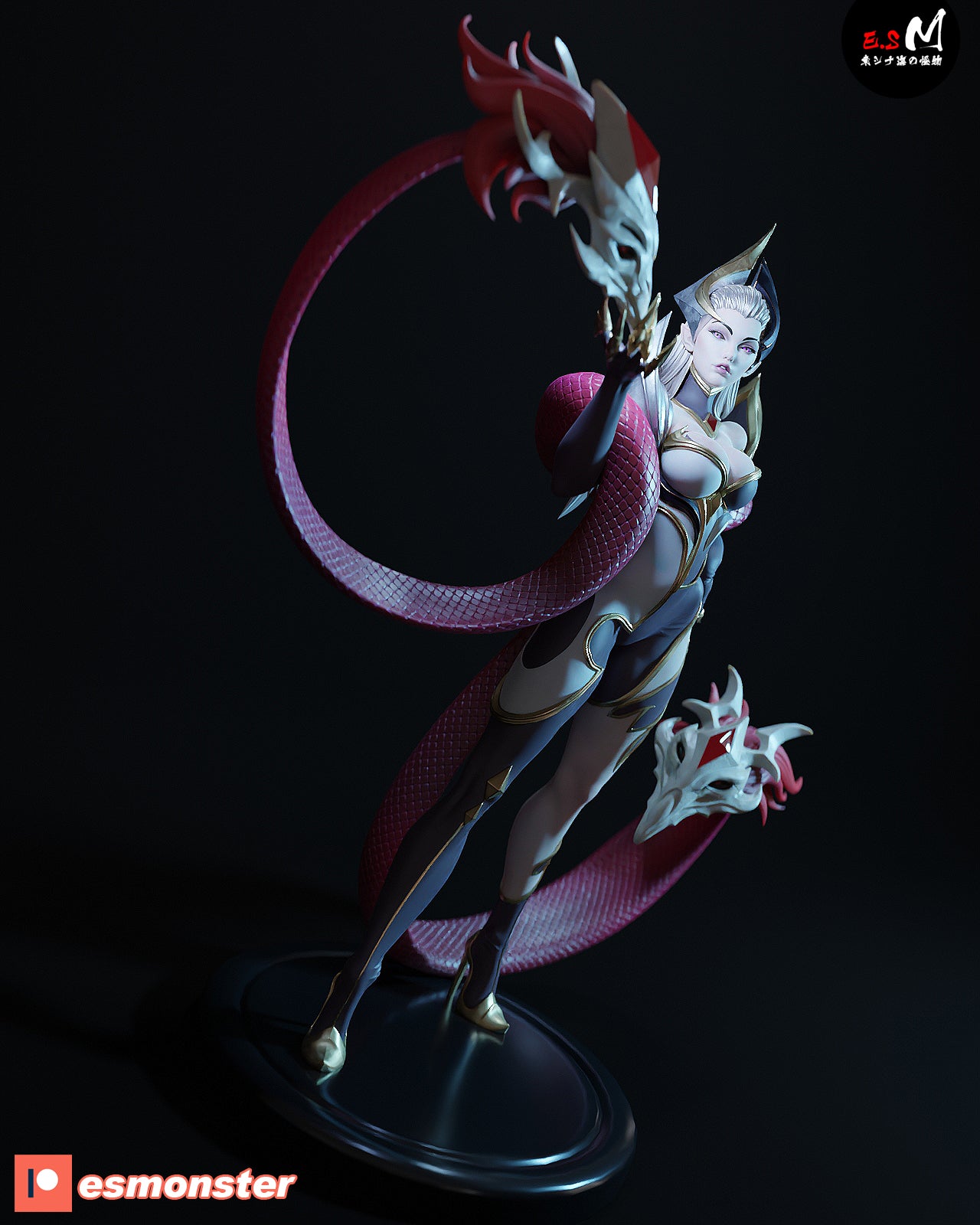 Evelynn Coven Style League of Legends Unpainted Resin Garage Kit (1/6-1/12)
