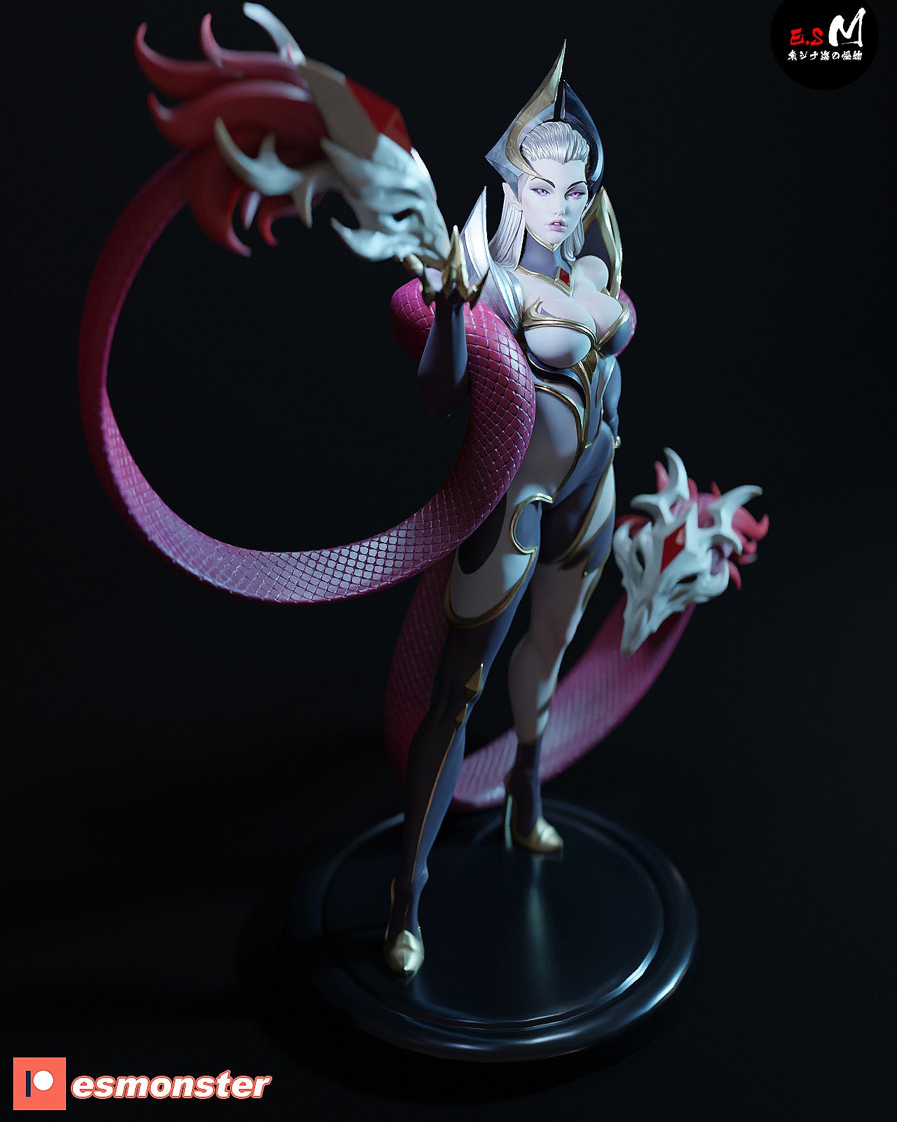 Evelynn Coven Style League of Legends Unpainted Resin Garage Kit (1/6-1/12)