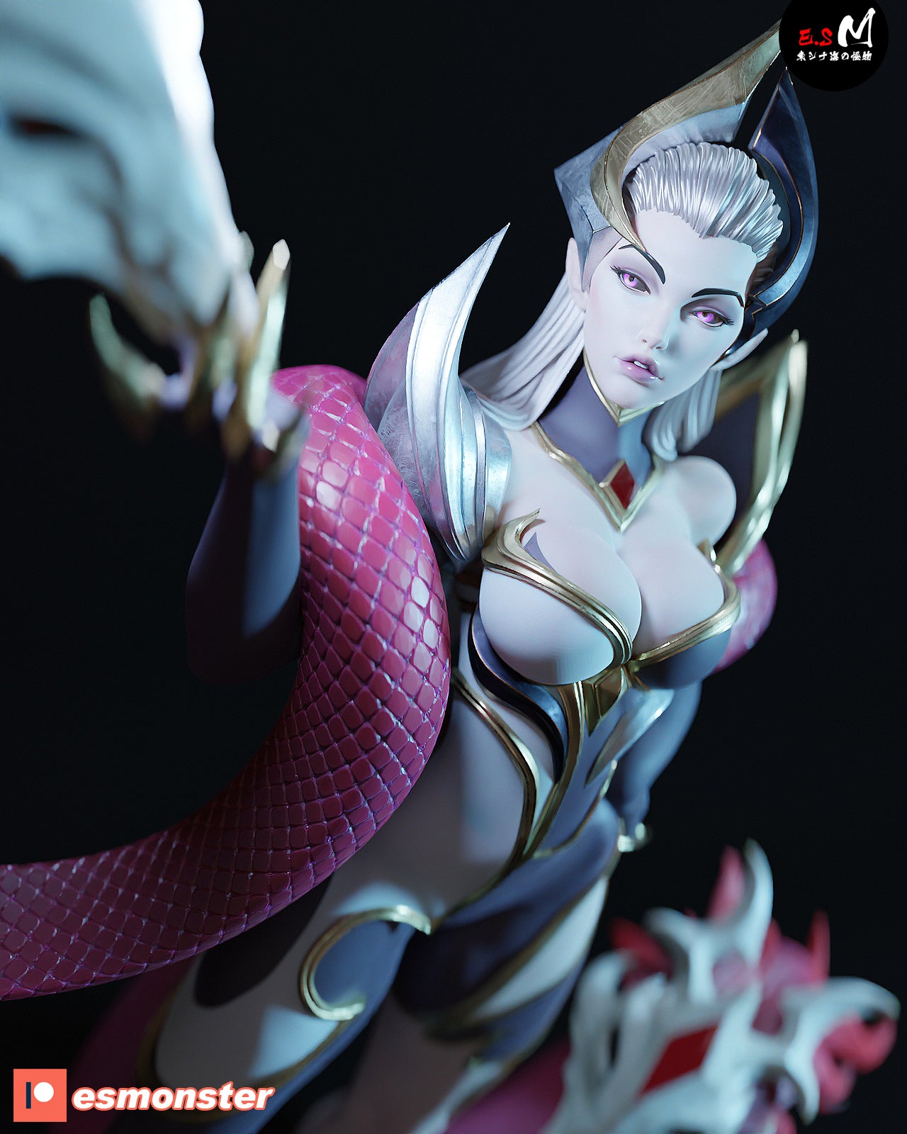 Evelynn Coven Style League of Legends Unpainted Resin Garage Kit (1/6-1/12)