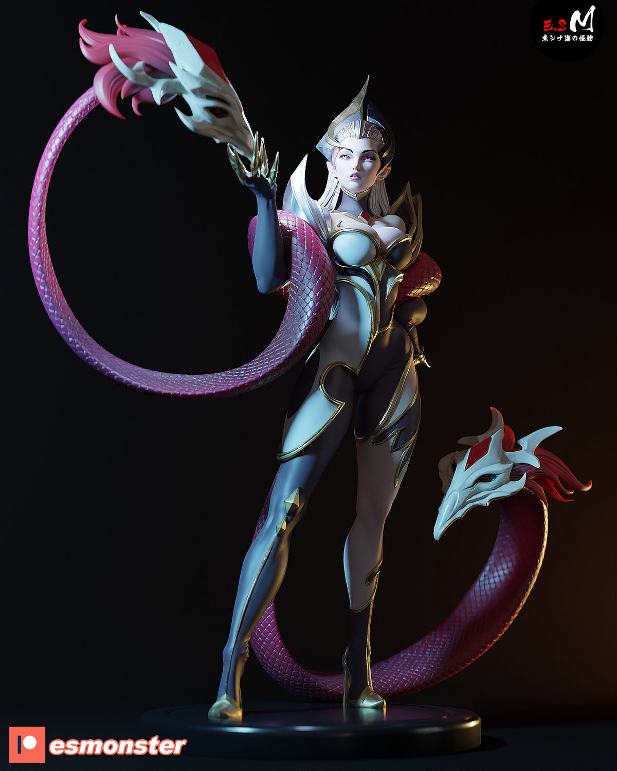 Evelynn Coven Style League of Legends Unpainted Resin Garage Kit (1/6-1/12)