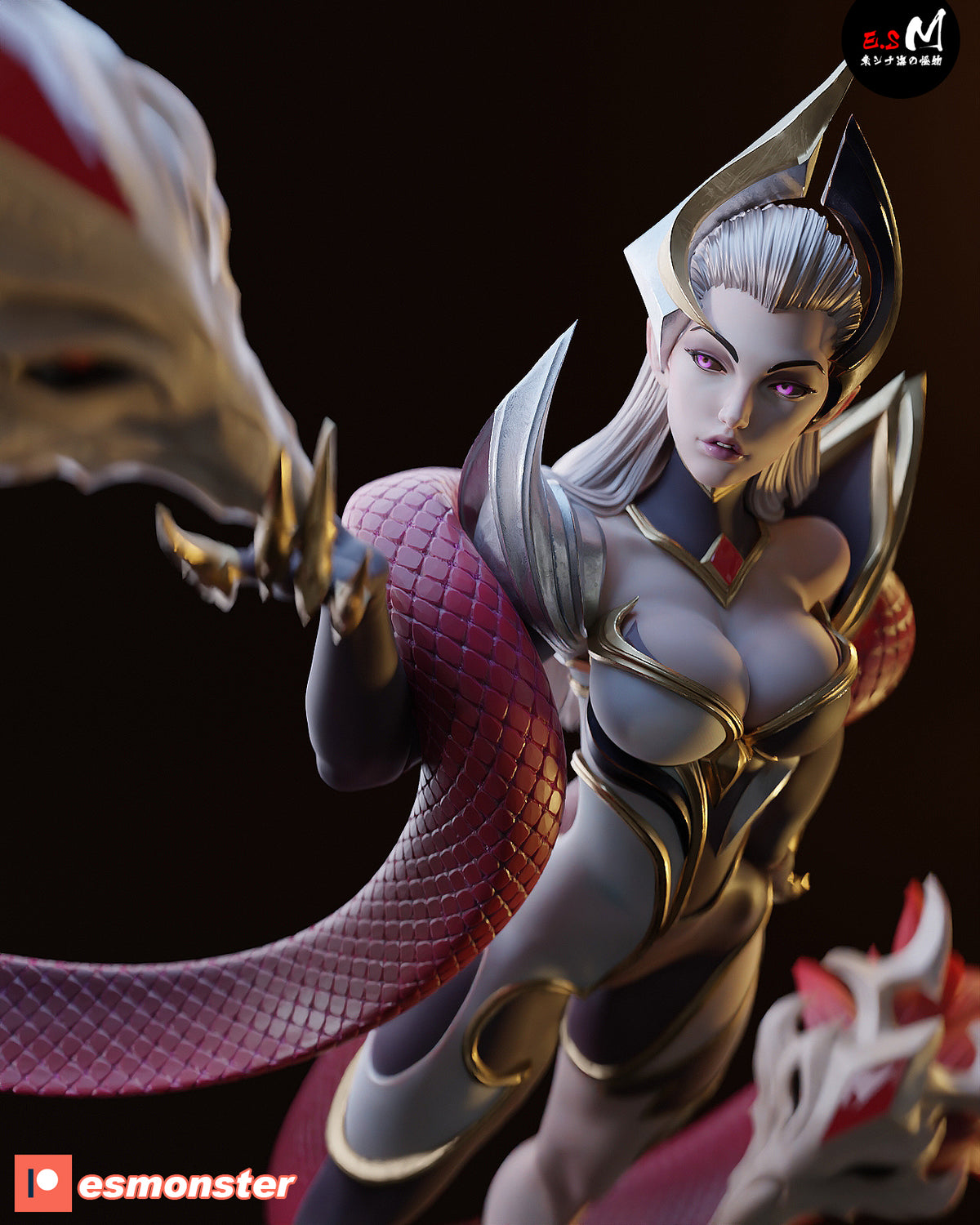 Evelynn Coven Style League of Legends Unpainted Resin Garage Kit (1/6-1/12)