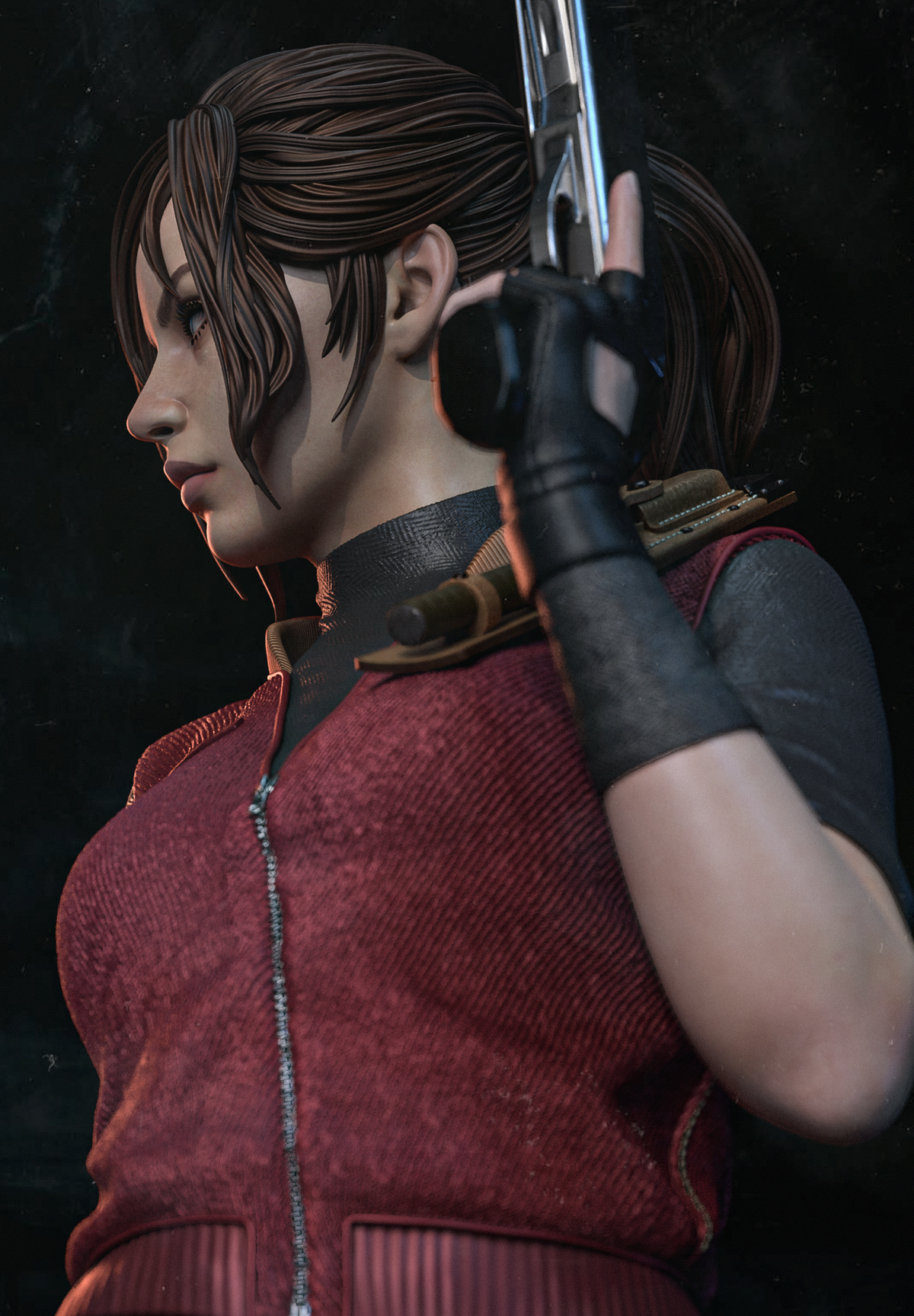 Claire Redfield Style Resident Evil Unpainted Resin Garage Kit (1/6-1/12)