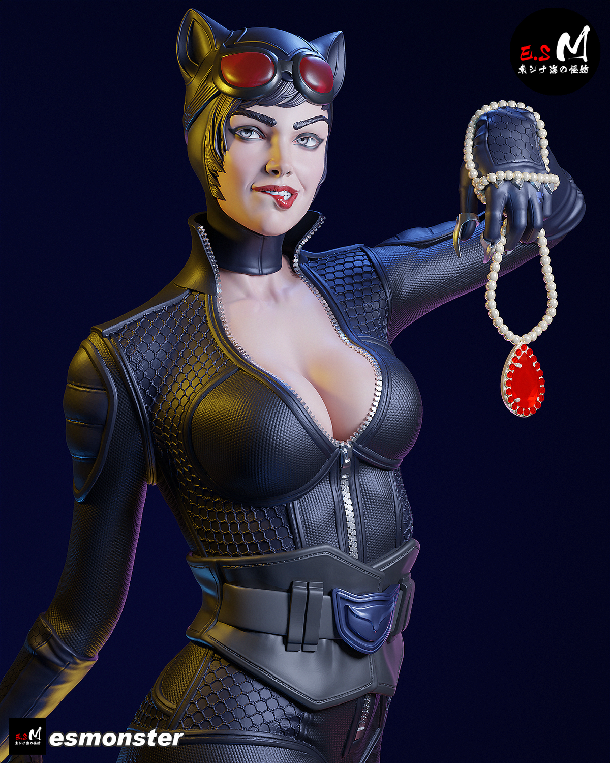 Catwoman Safecracker Style DC Unpainted Resin Garage Kit (1/6-1/12)