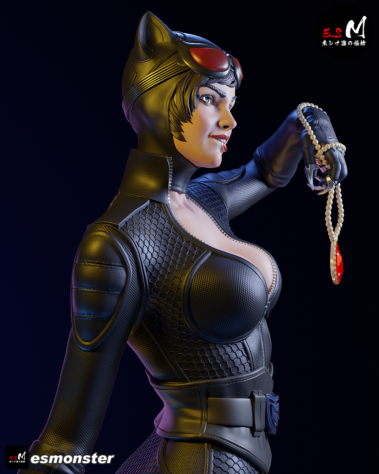 Catwoman Safecracker Style DC Unpainted Resin Garage Kit (1/6-1/12)