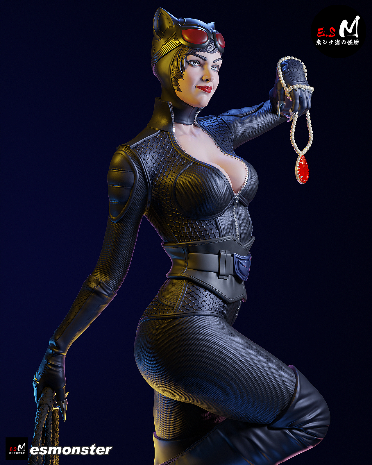 Catwoman Safecracker Style DC Unpainted Resin Garage Kit (1/6-1/12)