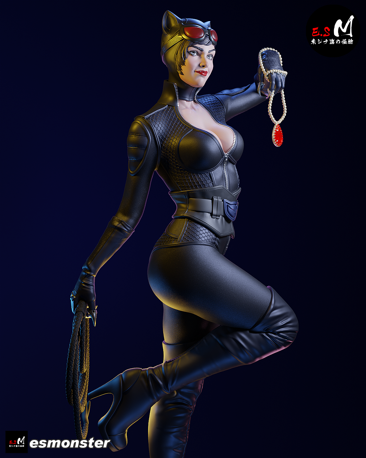 Catwoman Safecracker Style DC Unpainted Resin Garage Kit (1/6-1/12)