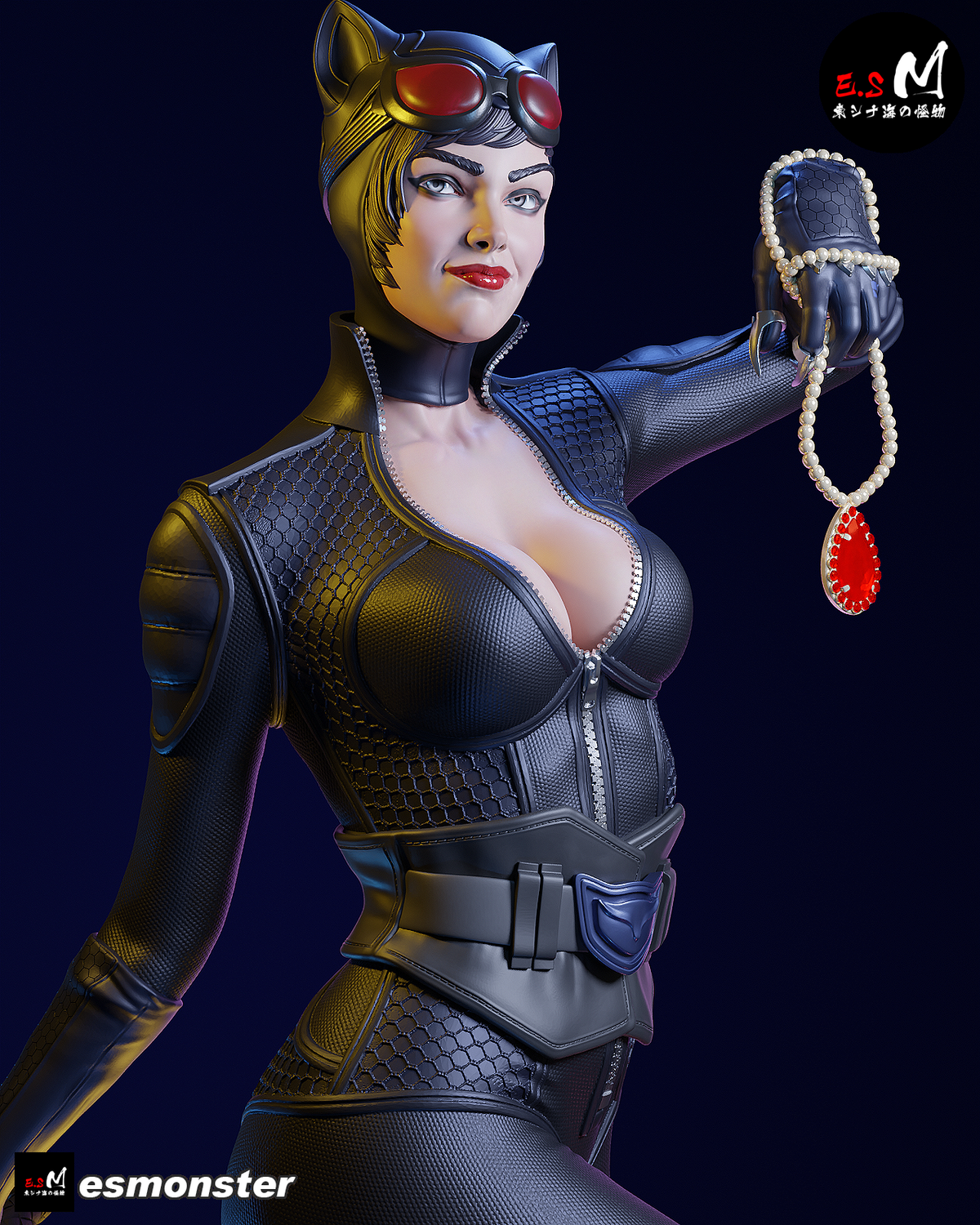 Catwoman Safecracker Style DC Unpainted Resin Garage Kit (1/6-1/12)