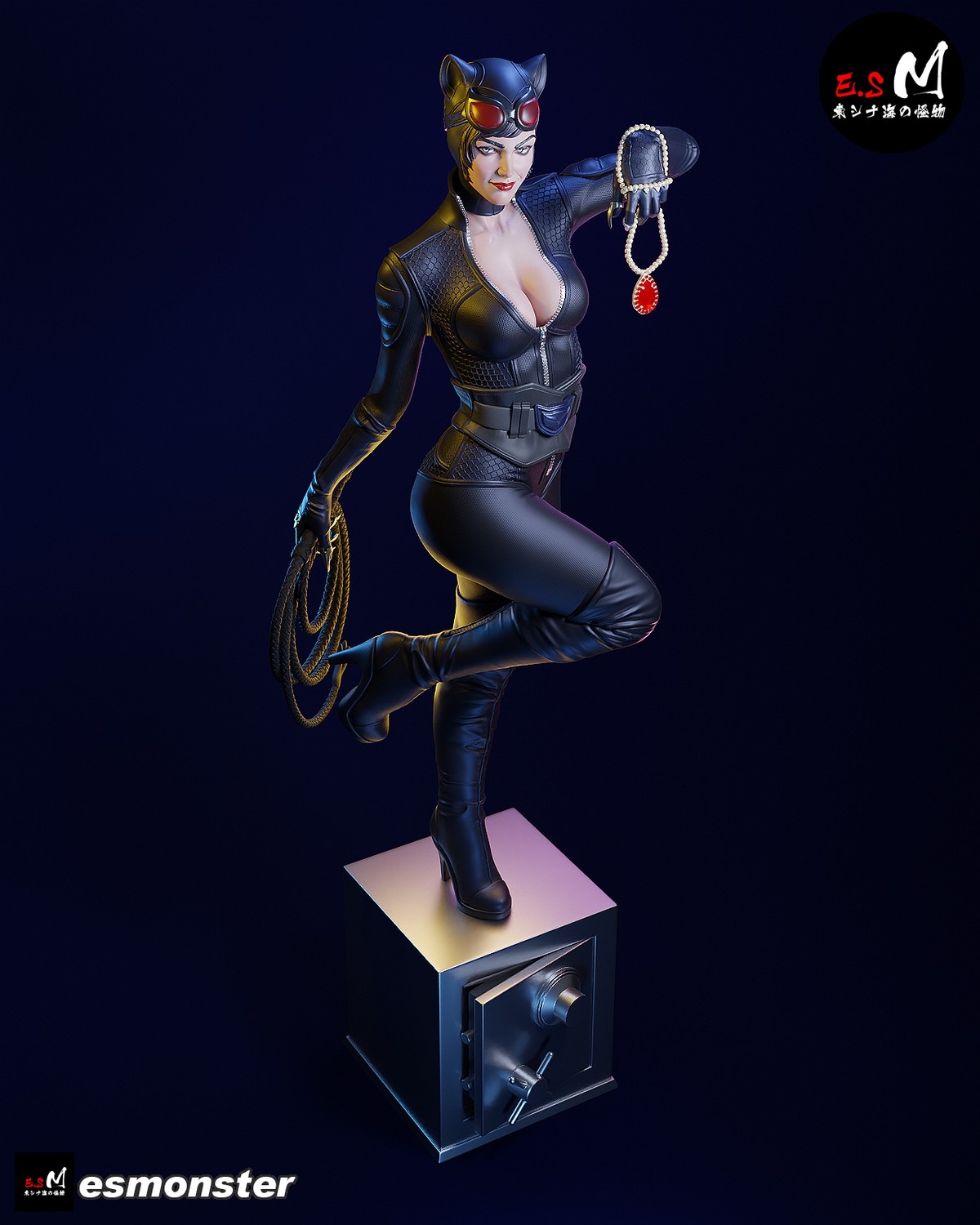 Catwoman Safecracker Style DC Unpainted Resin Garage Kit (1/6-1/12)